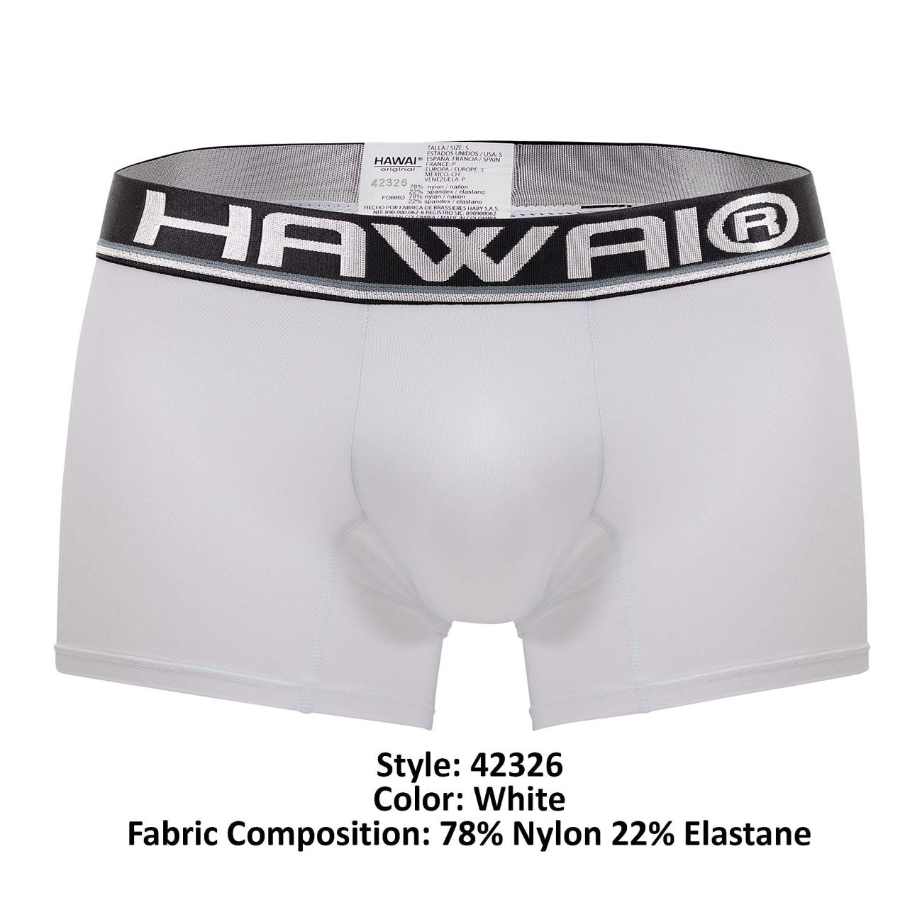 Boxer en microfibre HAWAI 42326 Couleur Blanc