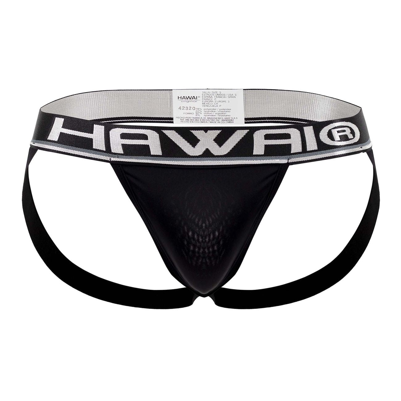 Jockstrap en microfibre HAWAI 42337 Couleur Noir