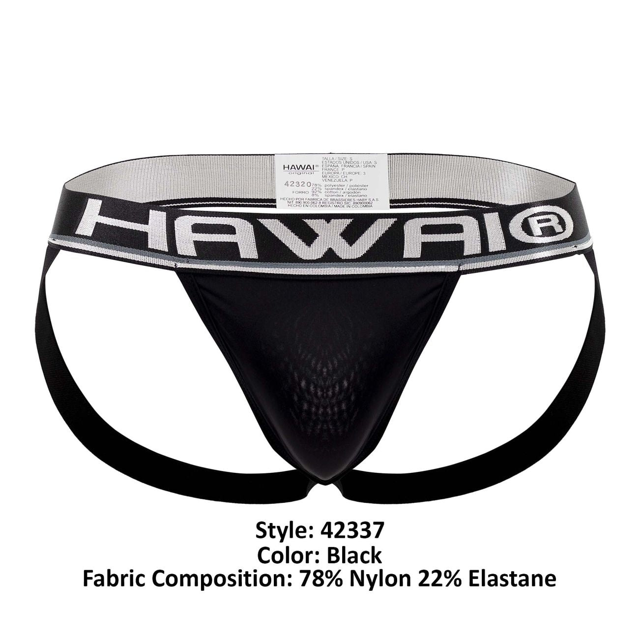 Jockstrap en microfibre HAWAI 42337 Couleur Noir