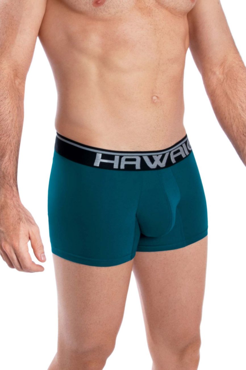 HAWAI 4986 Boxer de sport uni couleur pétrole