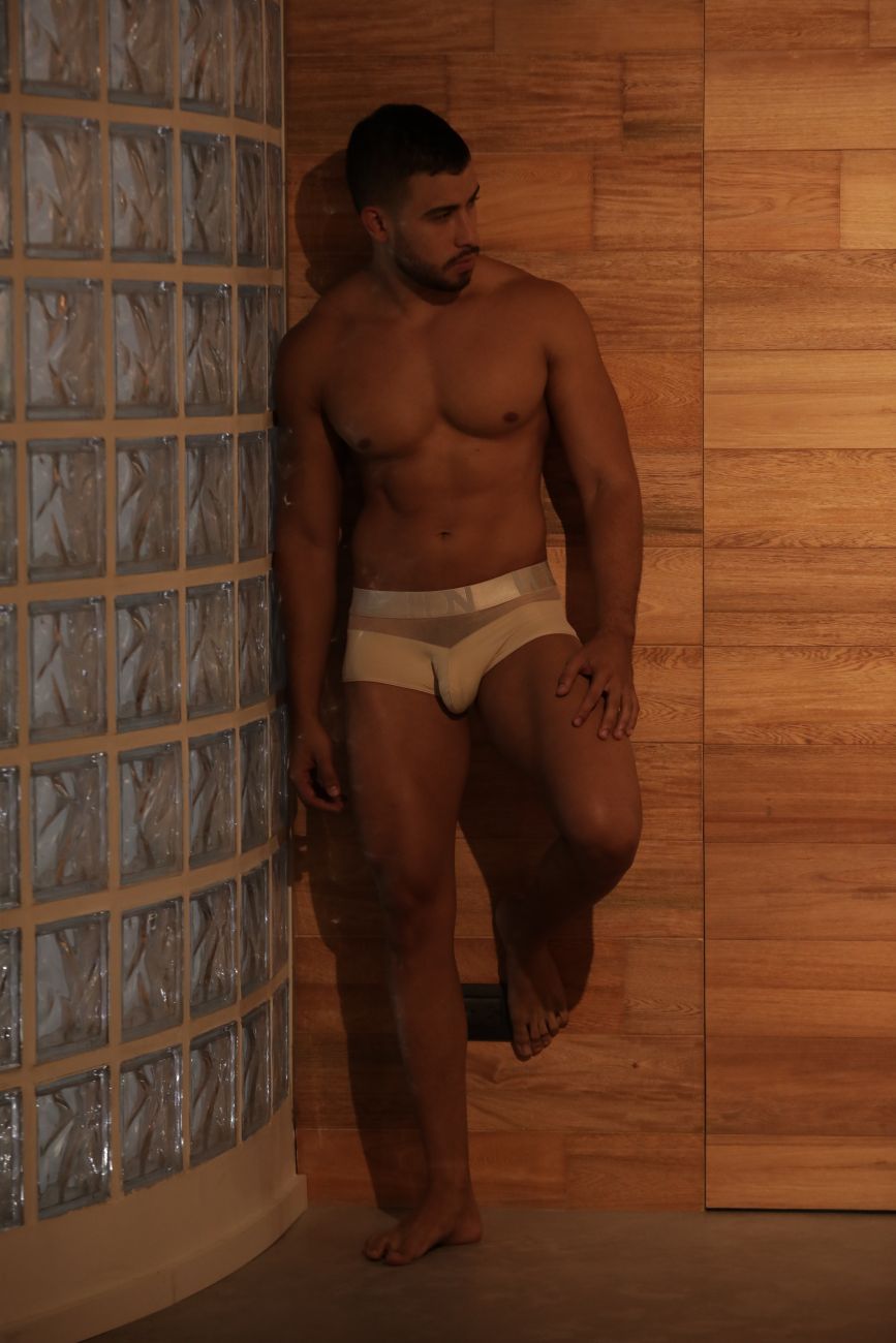 Hidden 952 Mesh-Badehose Farbe Beige