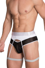 Hidden 953 Garterbelt Briefs Color White