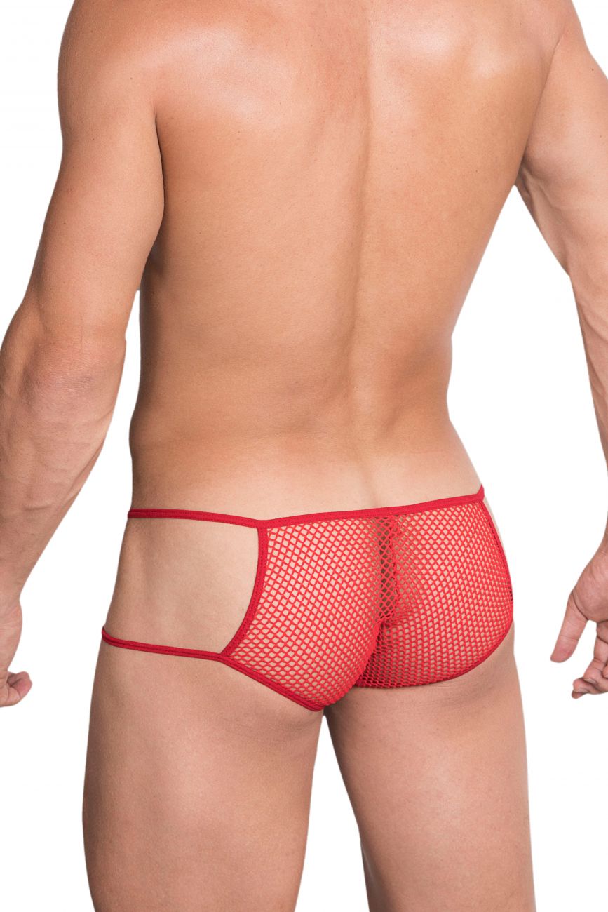 Hidden 965 Open Side Briefs Color Red