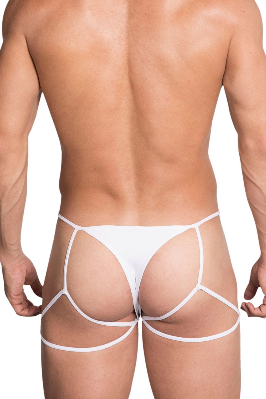 Jockstrap-Thong Hidden 971 Couleur Blanc