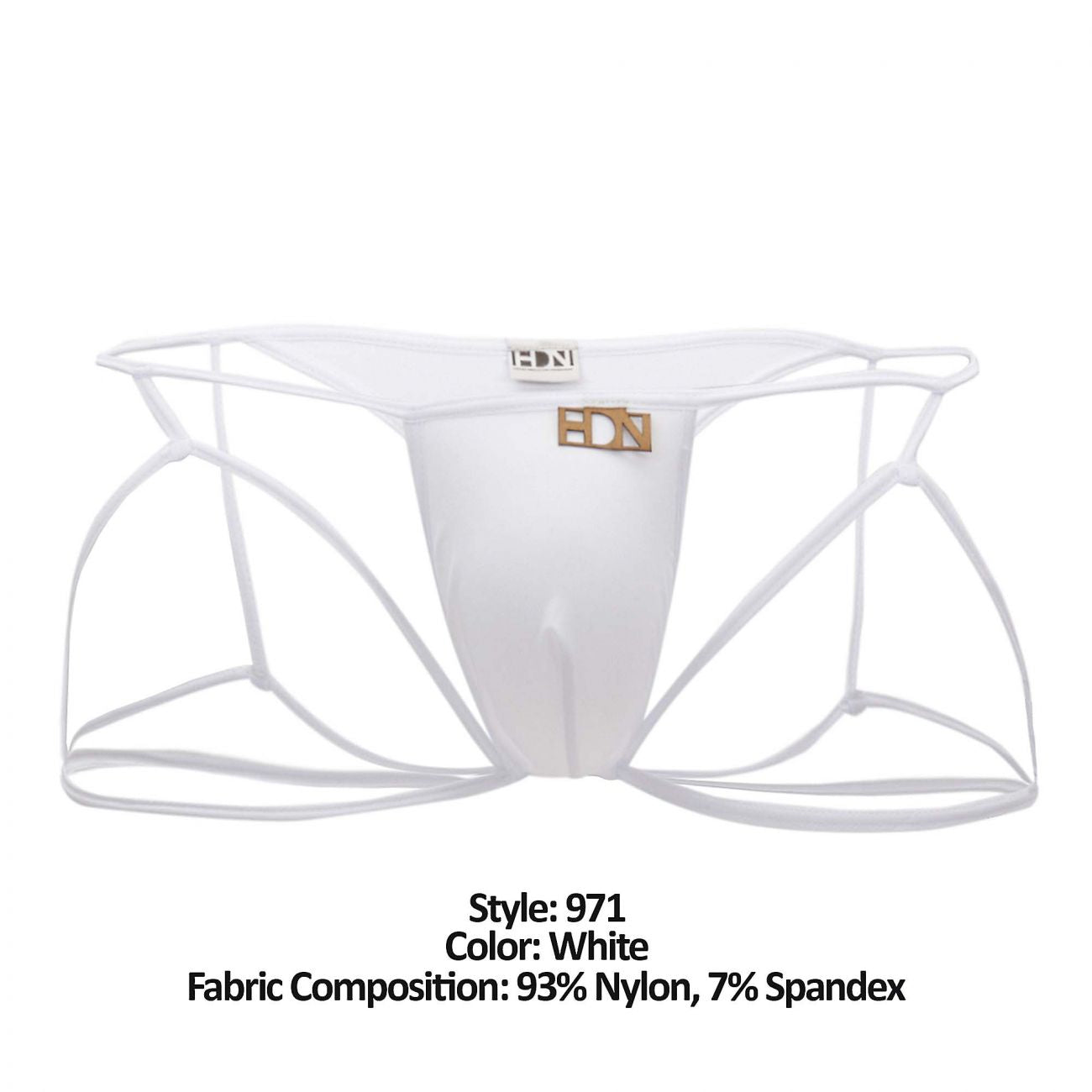 Jockstrap-Thong Hidden 971 Couleur Blanc