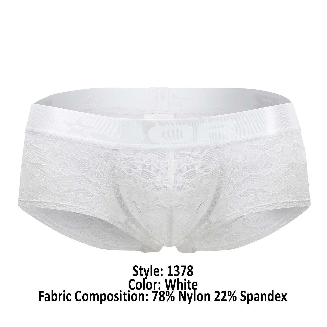 JOR 1378 Romance Lace Trunks Color White