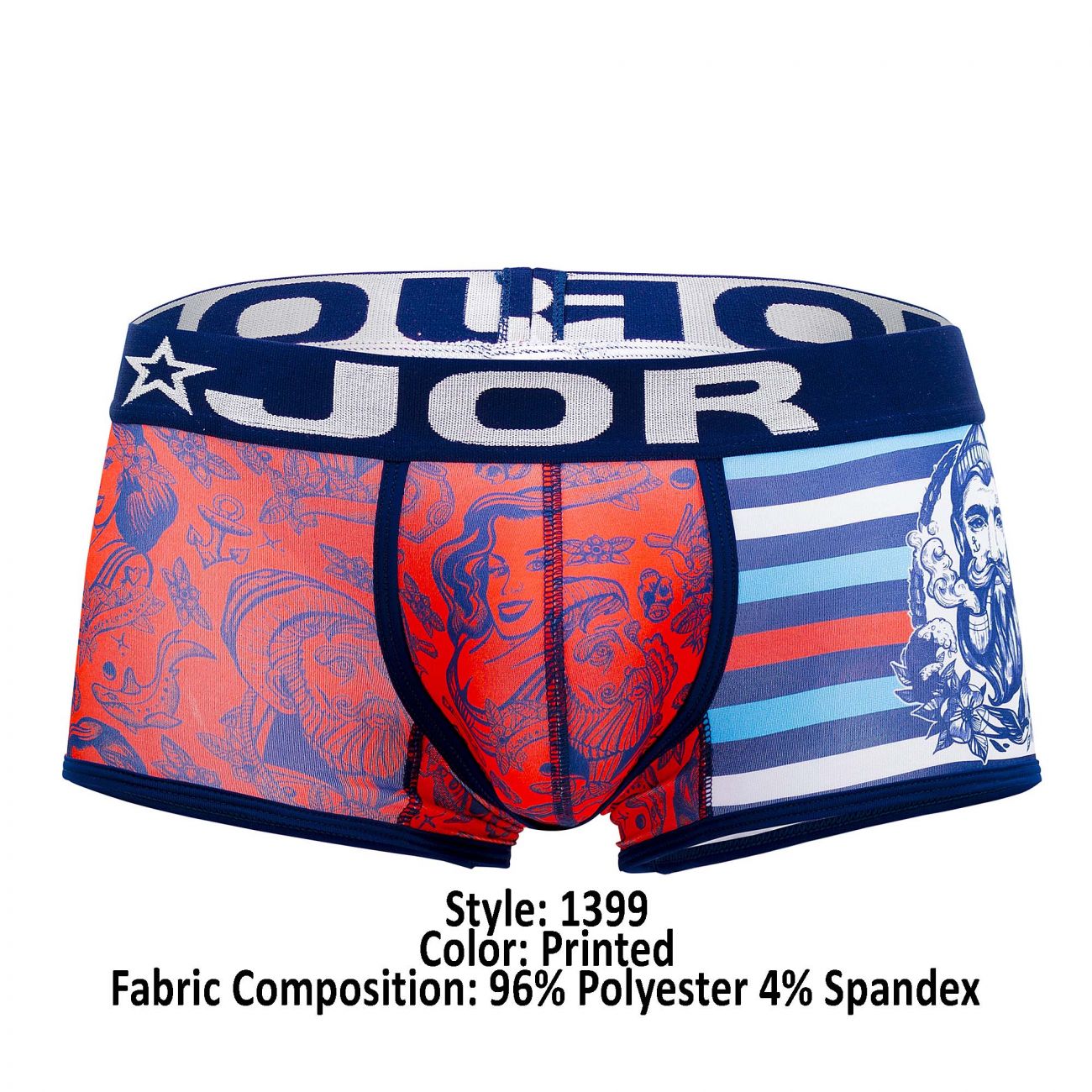 JOR 1399 Sailor Trunks Color Printed