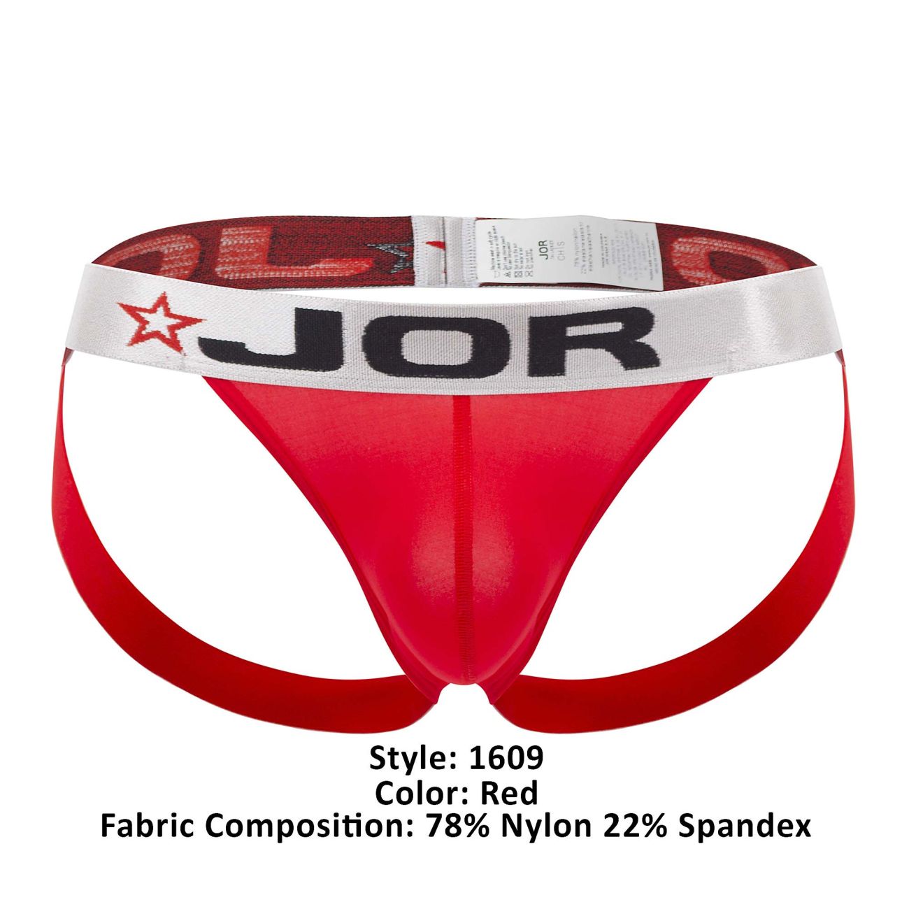 JOR 1609 JOR Jockstrap Couleur Rouge