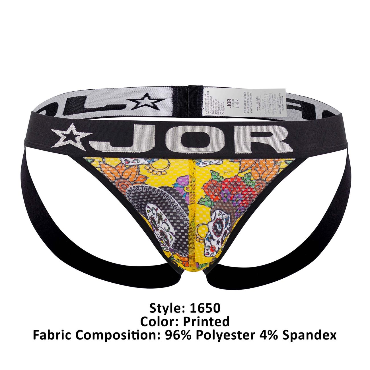 JOR 1650 Guadalupe Jockstrap Farbiger Aufdruck