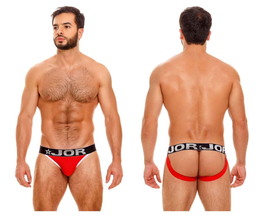 JOR 1719 Match Jockstrap Couleur Rouge