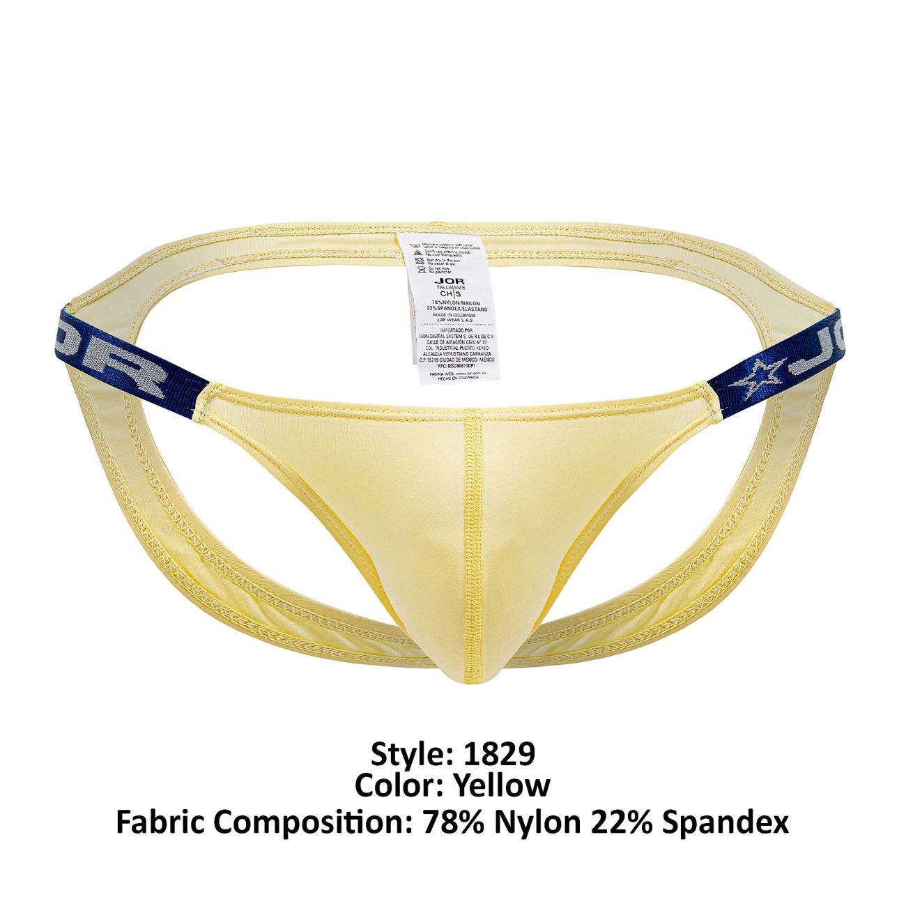 JOR 1829 Dante Jockstrap Couleur Jaune