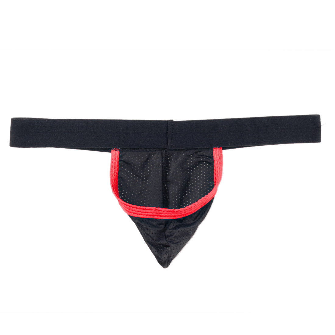 WildmanT Raw Strapless Mesh Jock with Red Contrast Trim - EricSaloDesign.com