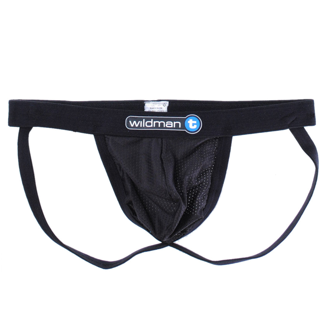 WildmanT Raw Mesh Jockstrap with Duraband Waistband Black - EricSaloDesign.com