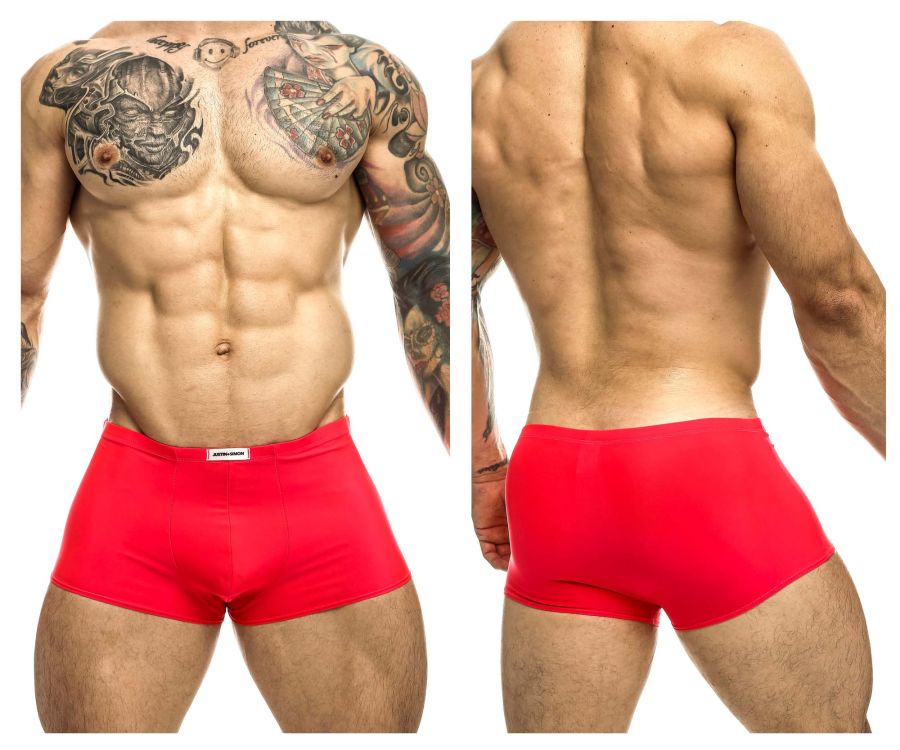 JUSTIN+SIMON XSJ08 Classic Trunks Color Coral