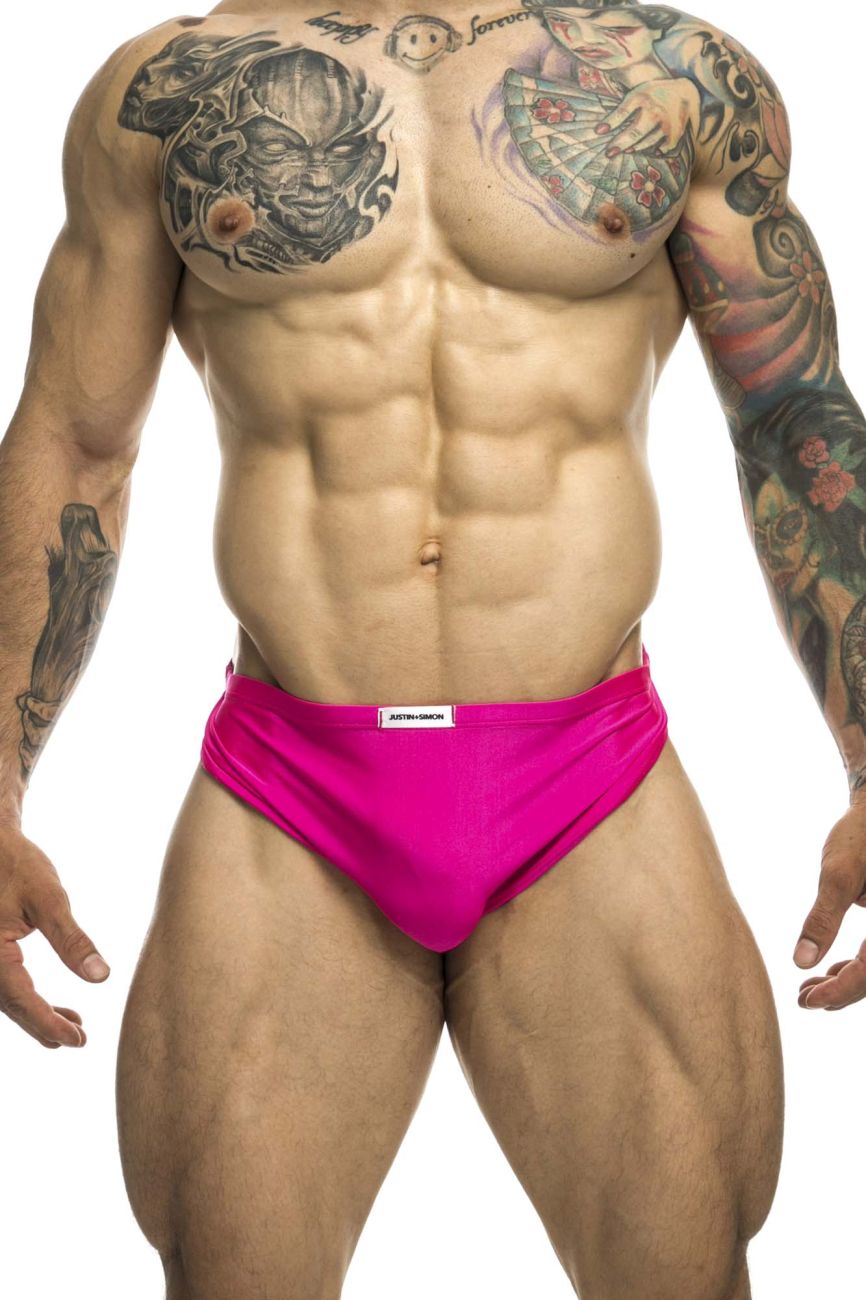 JUSTIN+SIMON XSJ09 Running Shorts Color Hot Pink