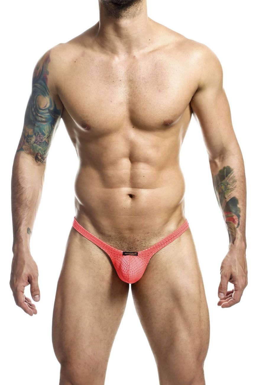 Joe Snyder JSBUL02 Holes Bulge Tanga Color Holes Coral