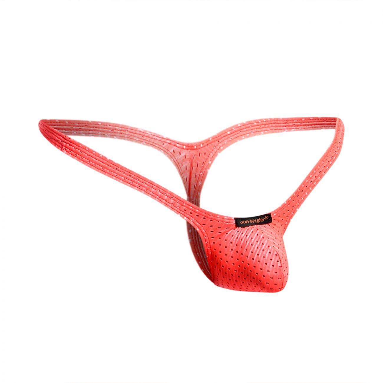 Joe Snyder JSBUL02 Holes Bulge Tanga Color Holes Coral