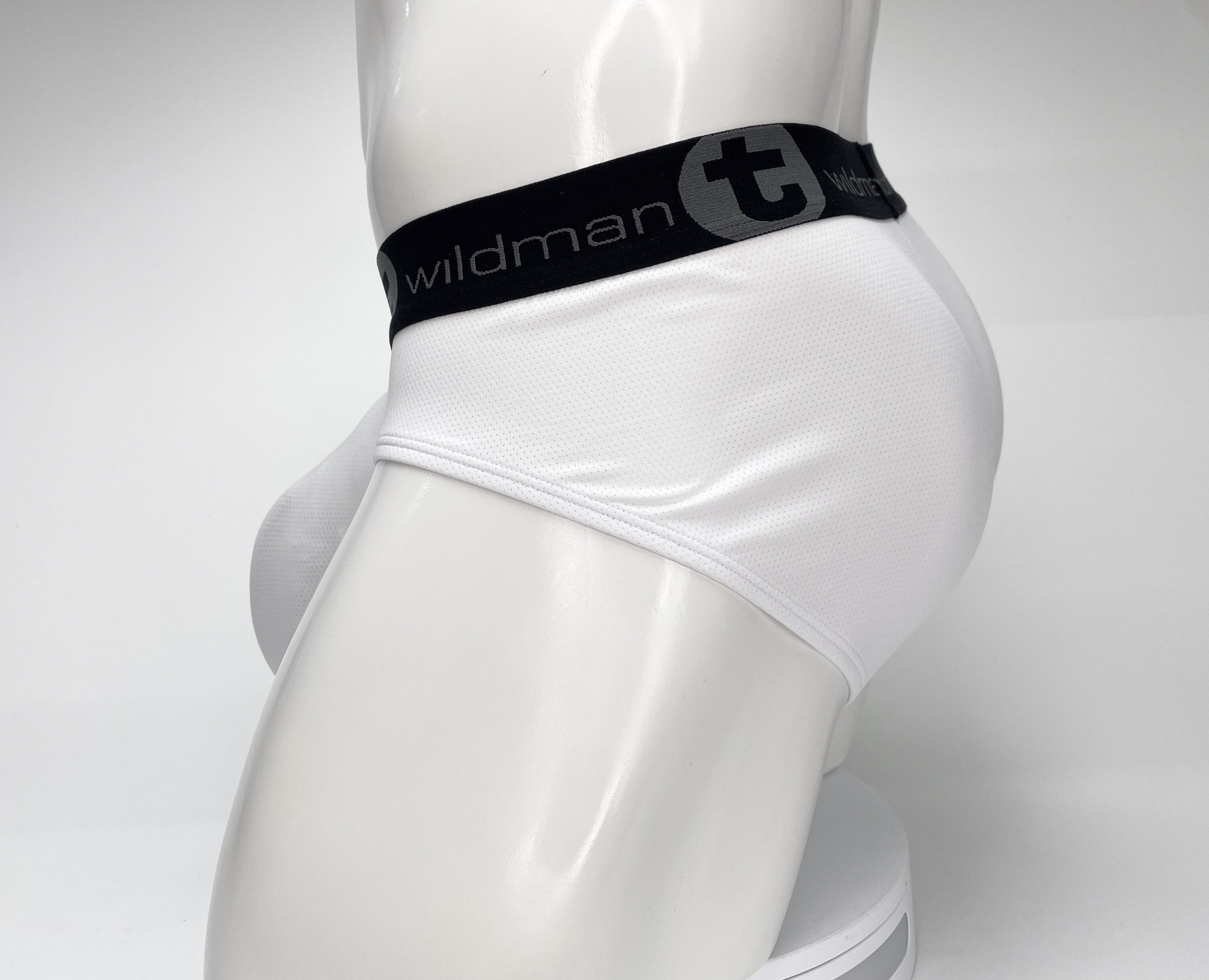 WildmanT Mesh Monster Cock Brief White - EricSaloDesign.com