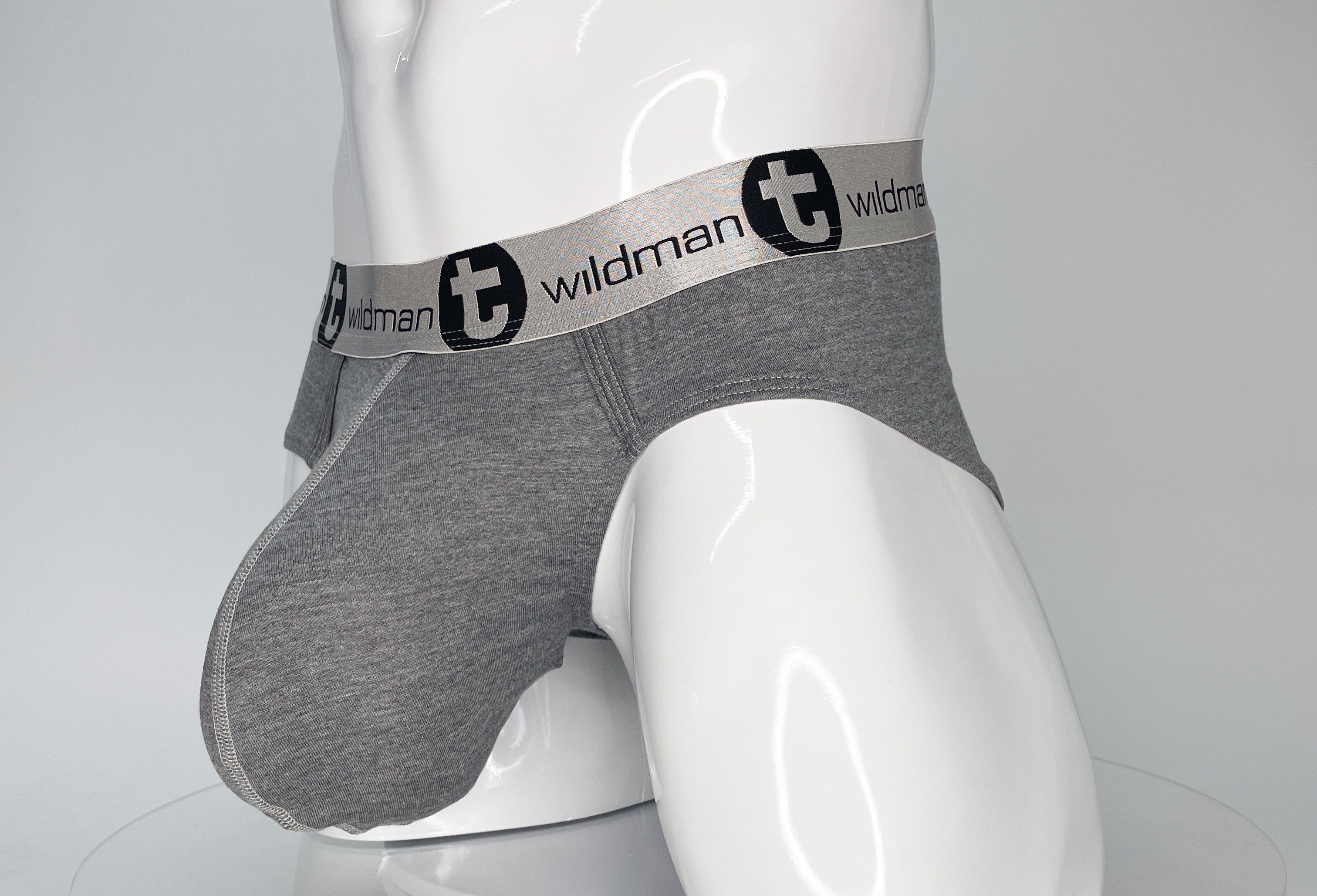 WildmanT Modal Monster Cock Brief Gray - EricSaloDesign.com