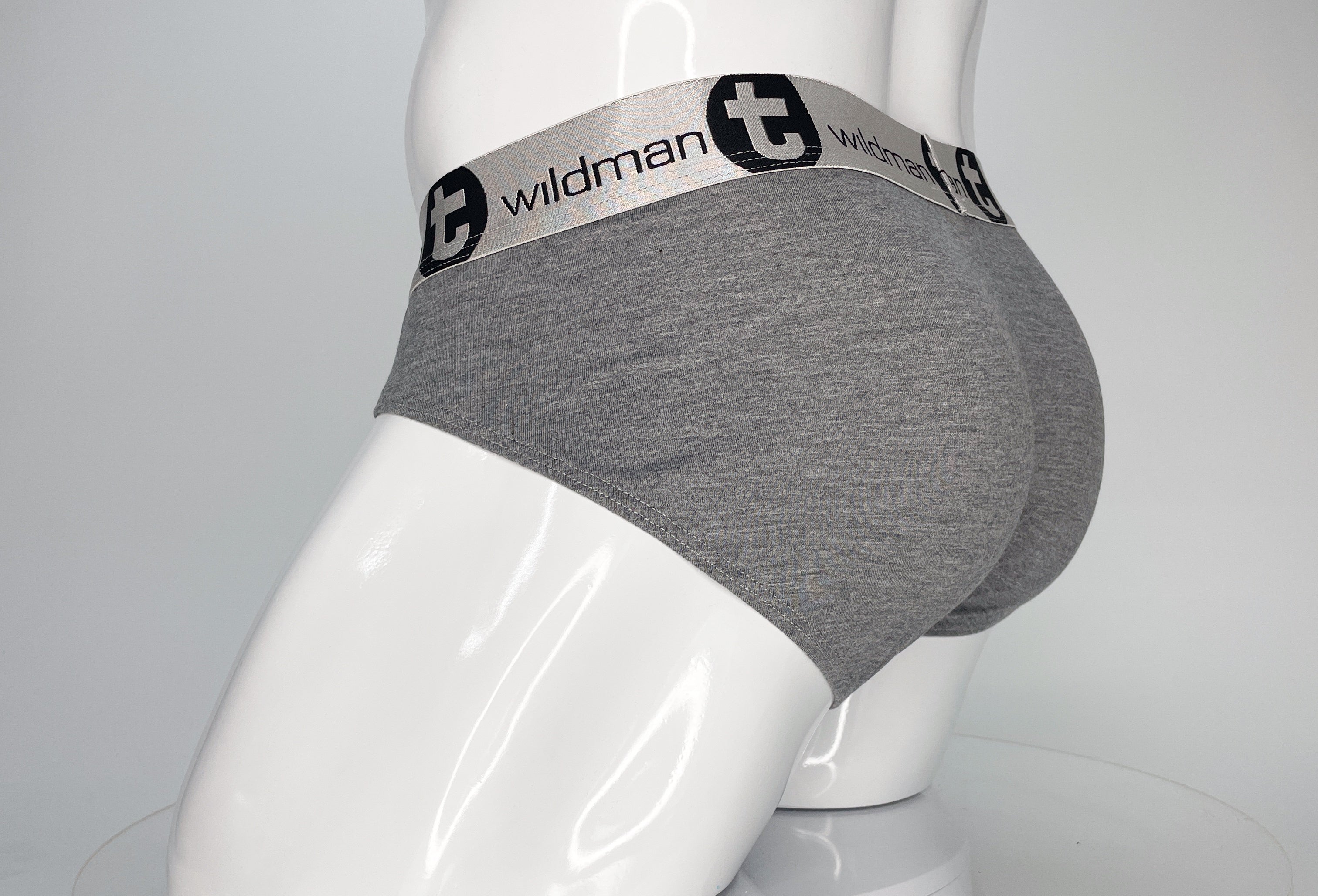 WildmanT Modal Monster Cock Brief Gray - EricSaloDesign.com