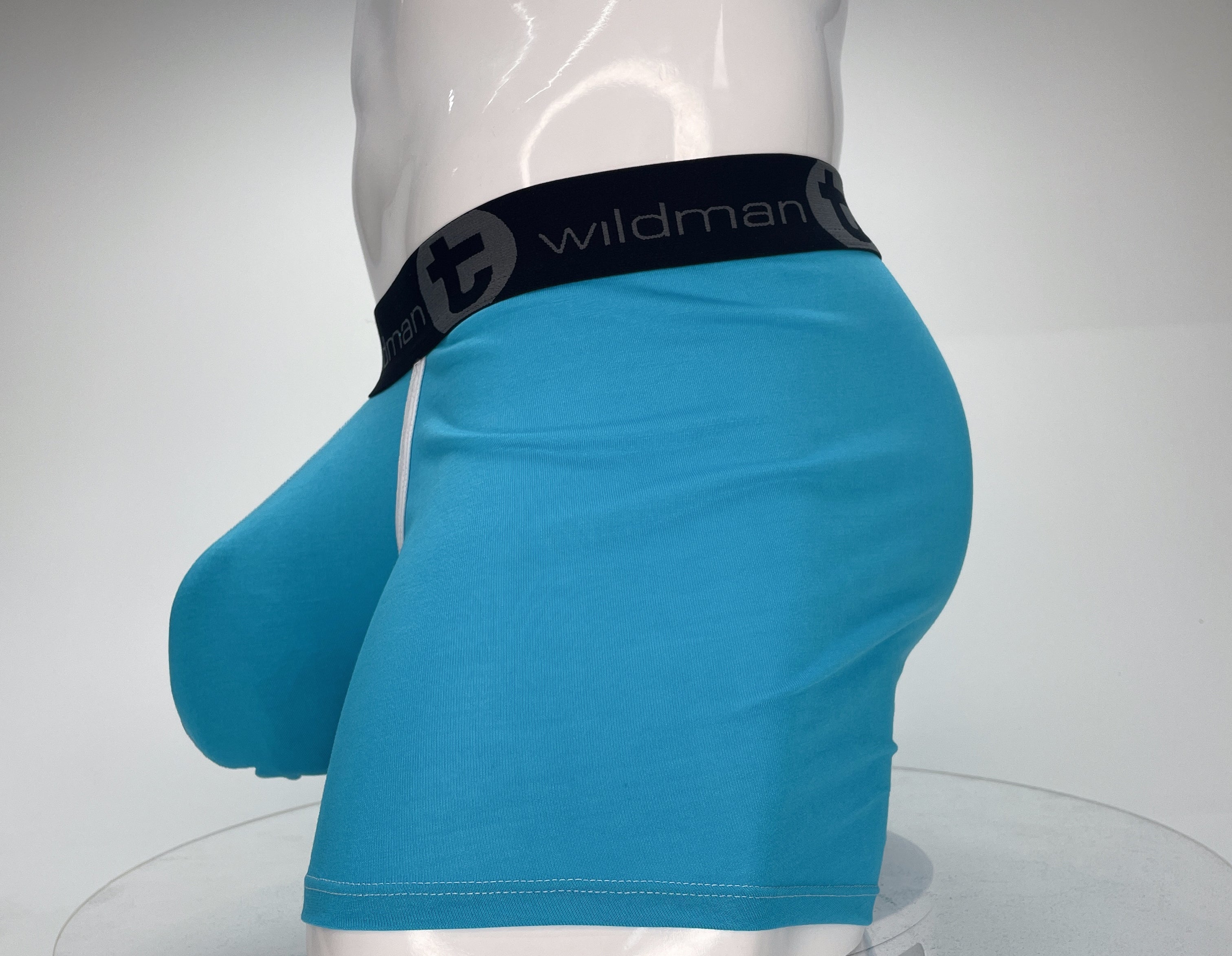 WildmanT Modal Monster Cock 5" Inseam Boxer Brief Baby Blue - EricSaloDesign.com