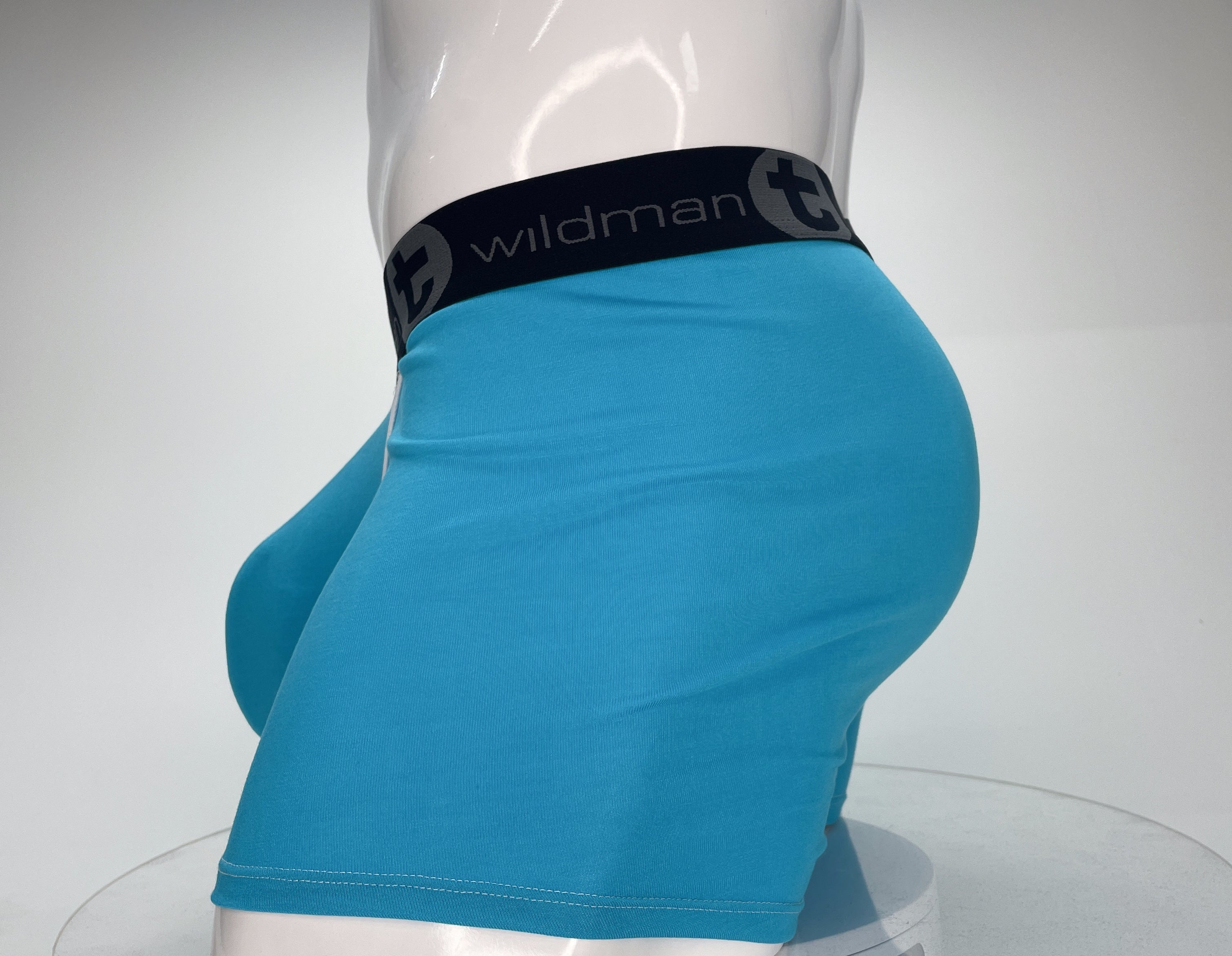 WildmanT Modal Monster Cock 5" Inseam Boxer Brief Baby Blue - EricSaloDesign.com