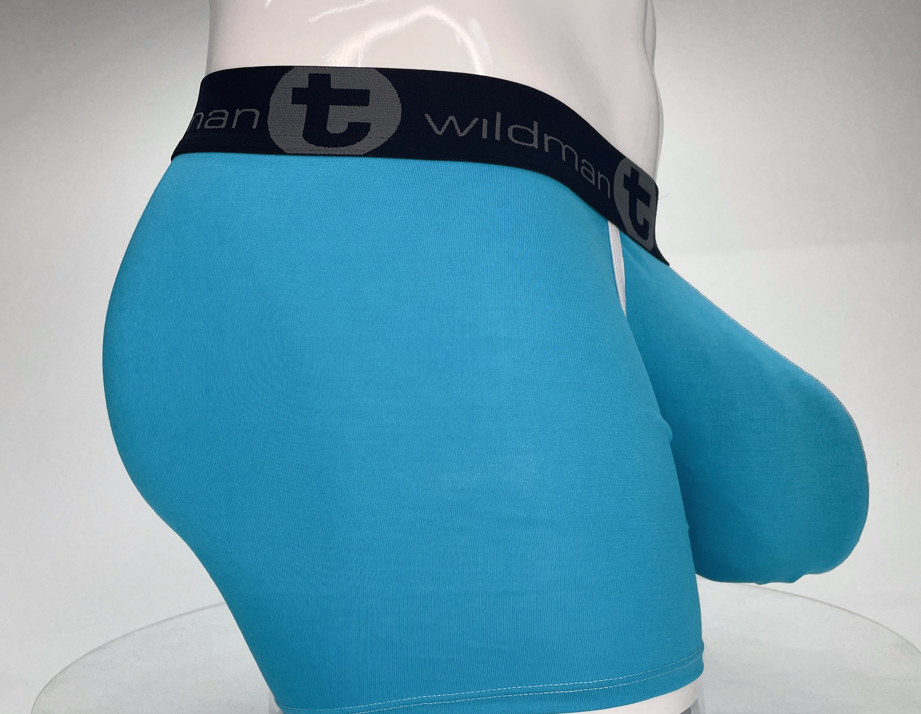 WildmanT Modal Monster Cock 5" Inseam Boxer Brief Baby Blue - EricSaloDesign.com