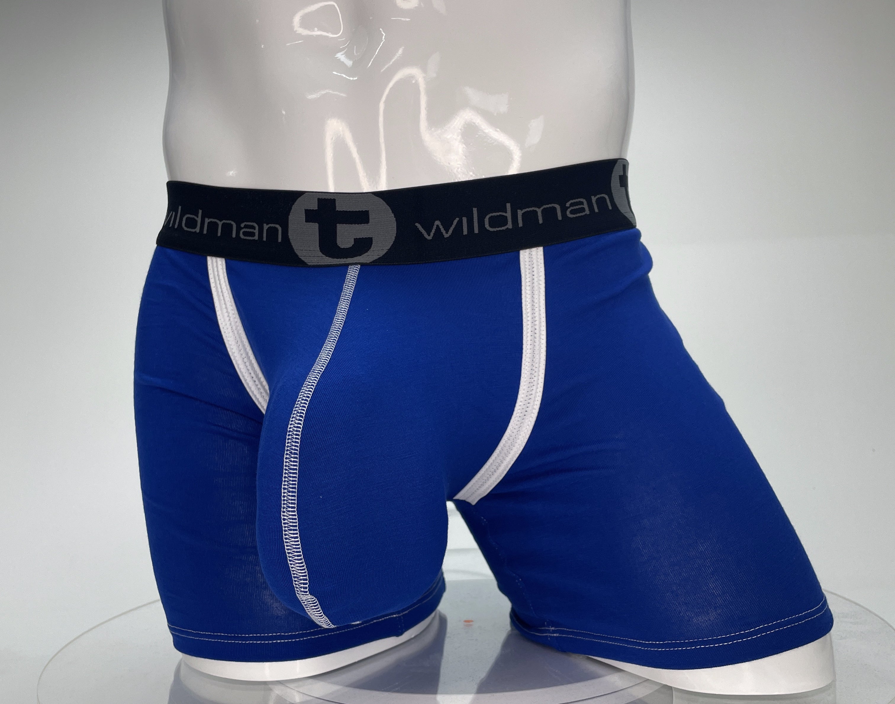 WildmanT Modal Monster Cock 5" Inseam Boxer Brief Royal Blue - EricSaloDesign.com