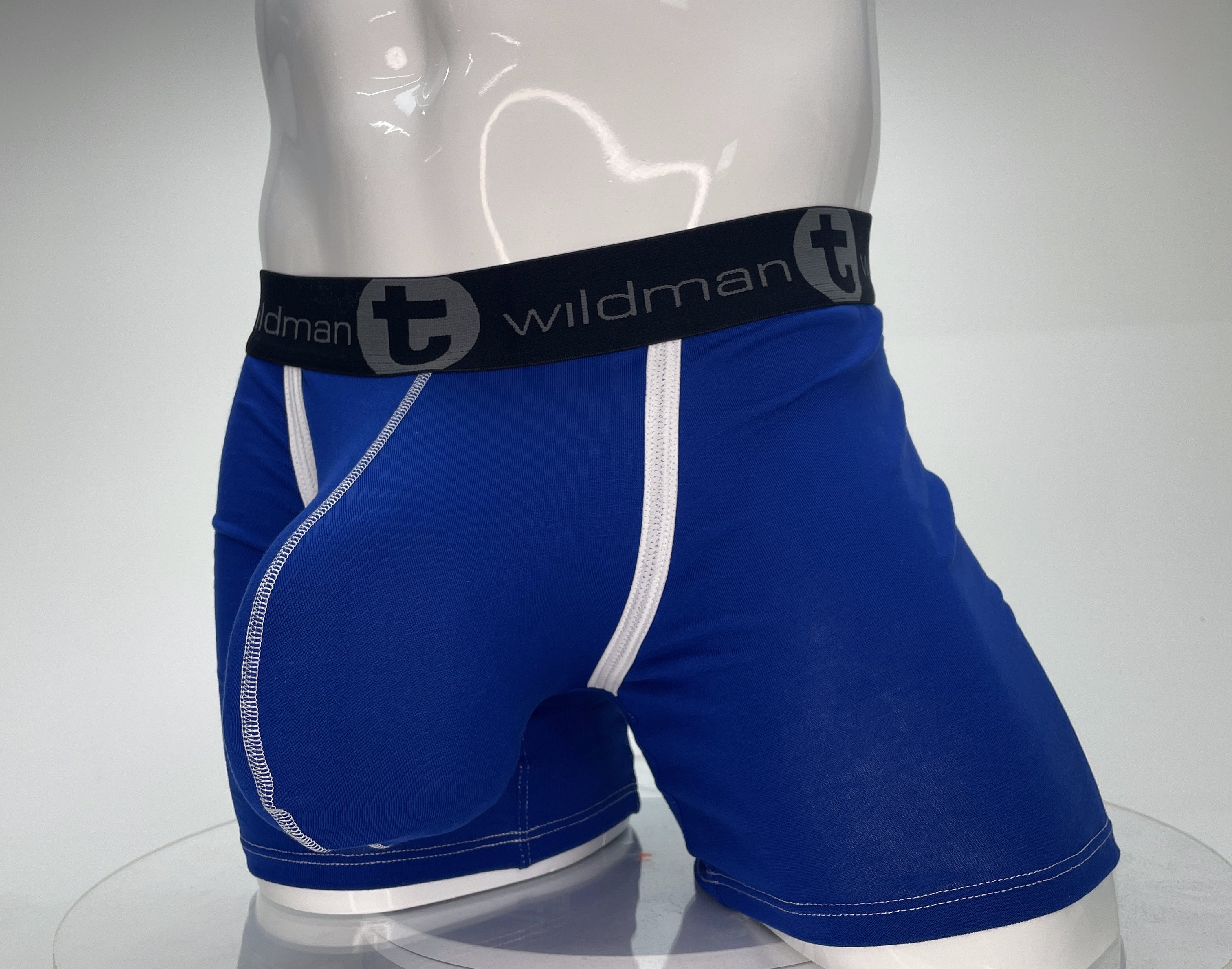 WildmanT Modal Monster Cock 5" Inseam Boxer Brief Royal Blue - EricSaloDesign.com