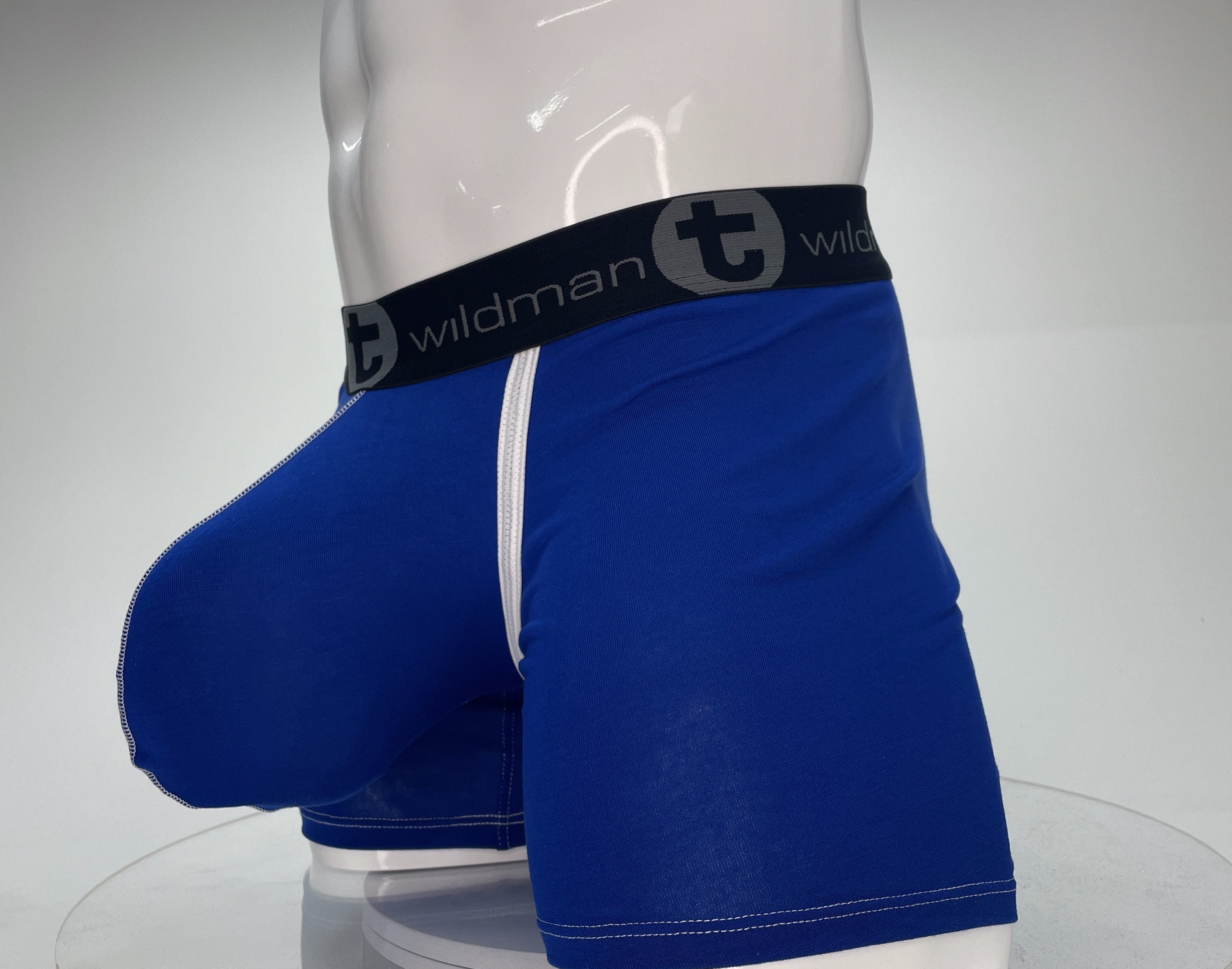 WildmanT Modal Monster Cock 5" Inseam Boxer Brief Royal Blue - EricSaloDesign.com