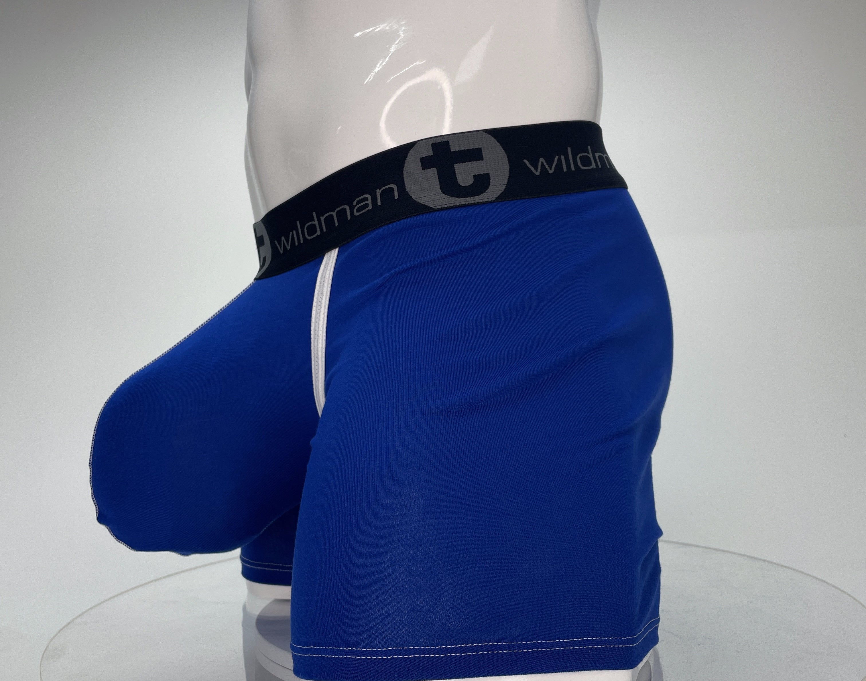 WildmanT Modal Monster Cock 5" Inseam Boxer Brief Royal Blue - EricSaloDesign.com