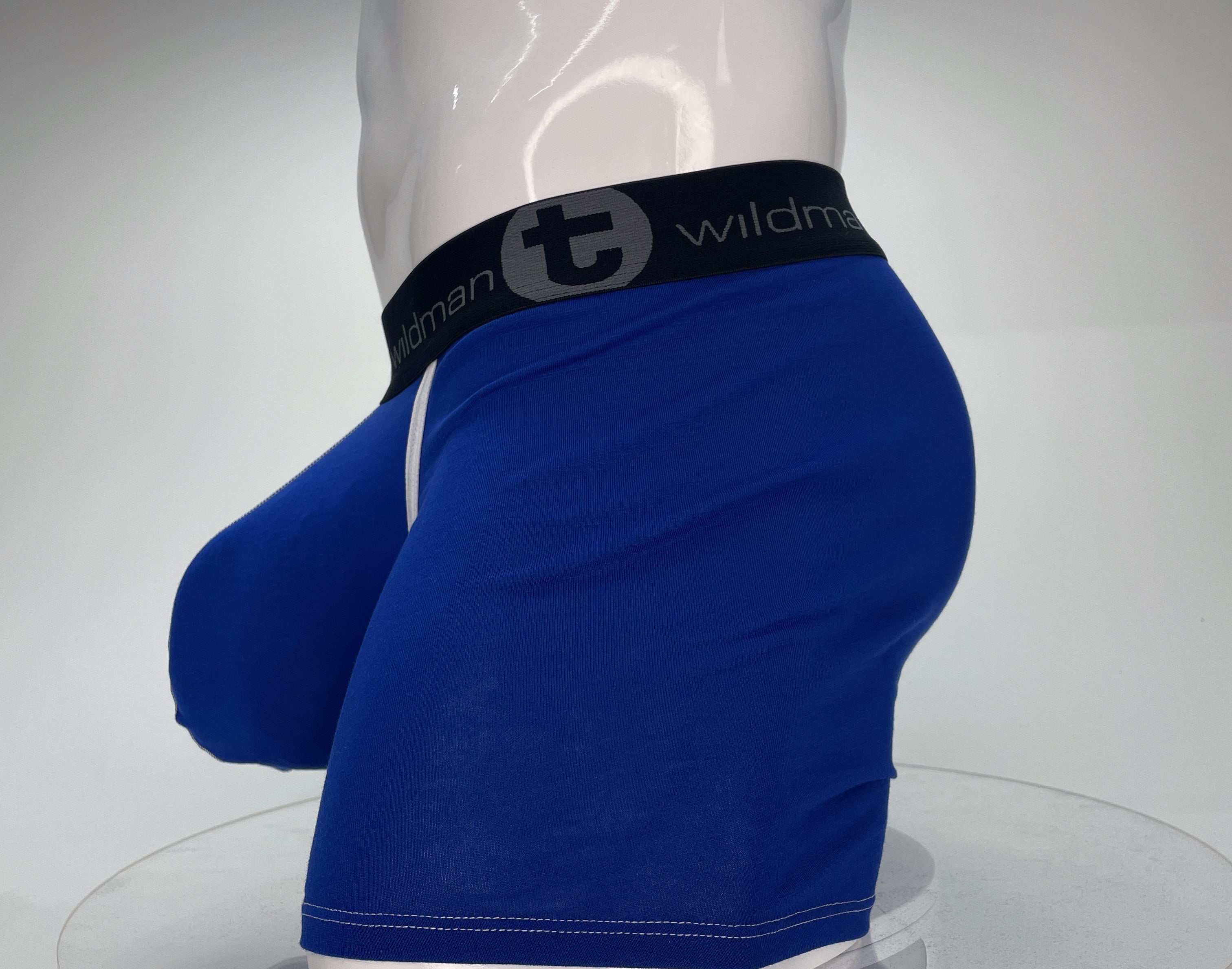 WildmanT Modal Monster Cock 5" Inseam Boxer Brief Royal Blue - EricSaloDesign.com