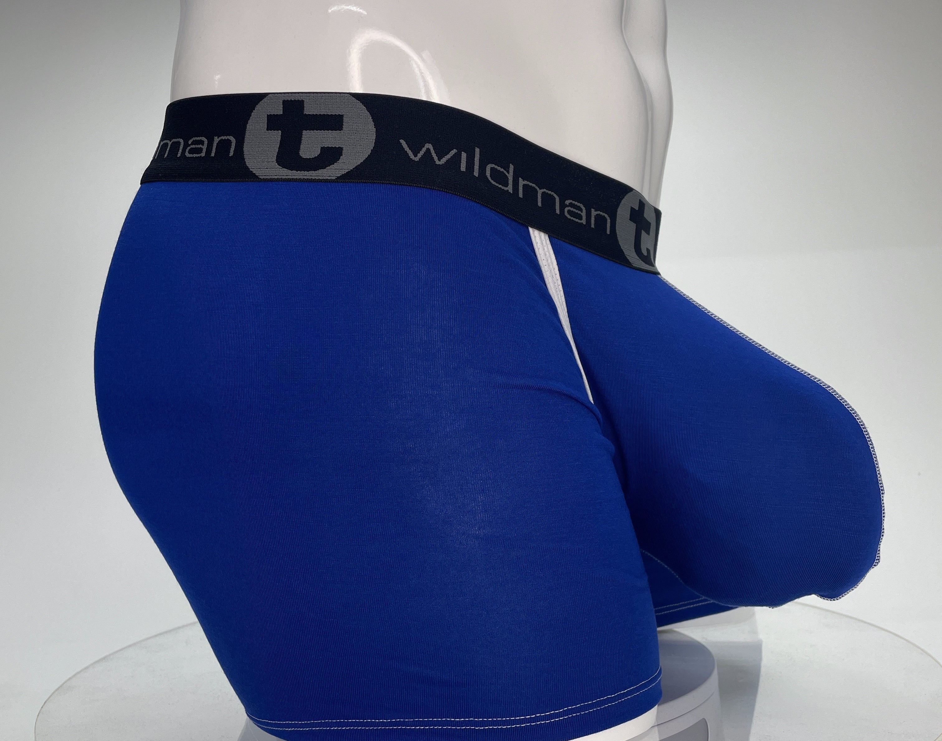 WildmanT Modal Monster Cock 5" Inseam Boxer Brief Royal Blue - EricSaloDesign.com