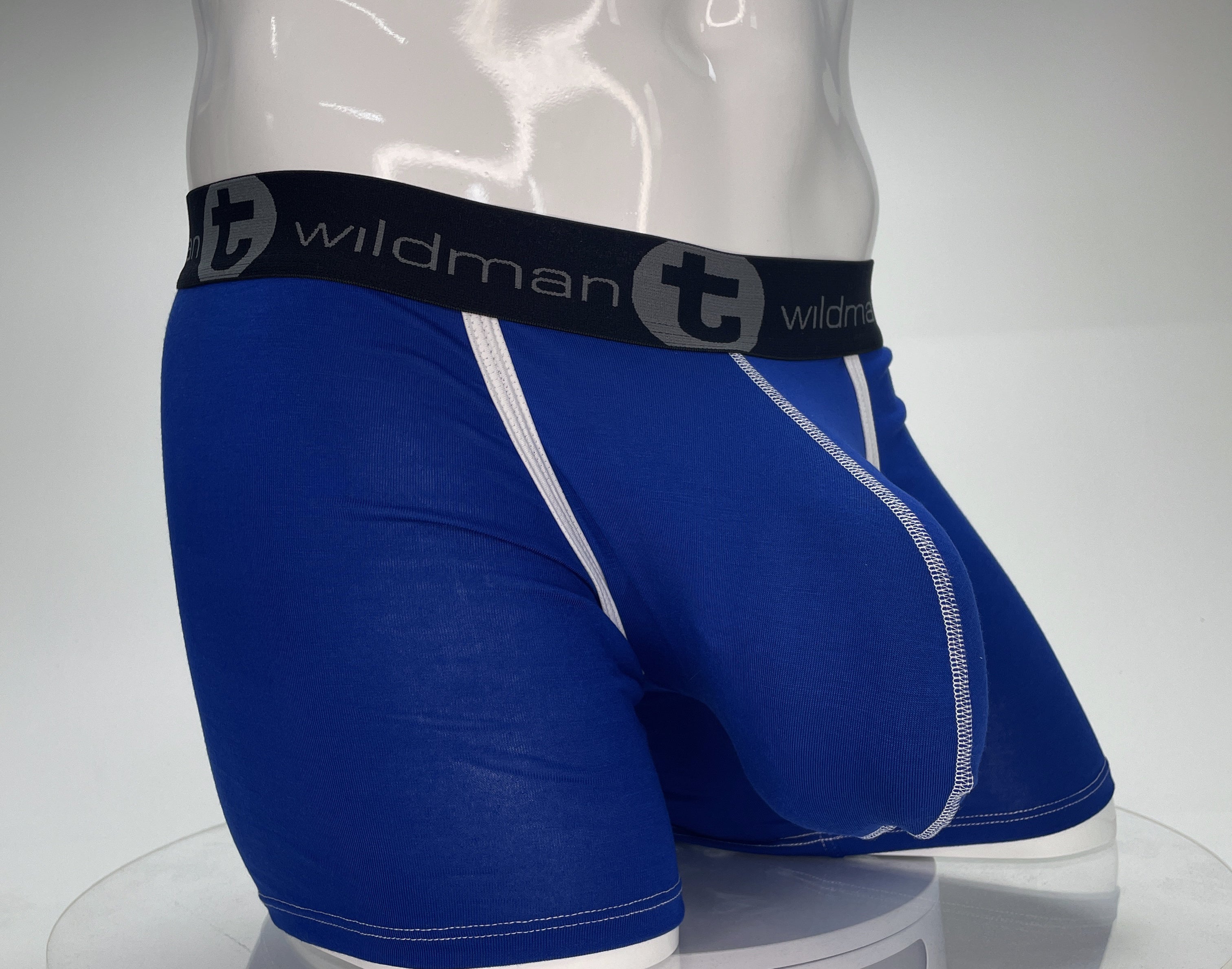 WildmanT Modal Monster Cock 5" Inseam Boxer Brief Royal Blue - EricSaloDesign.com