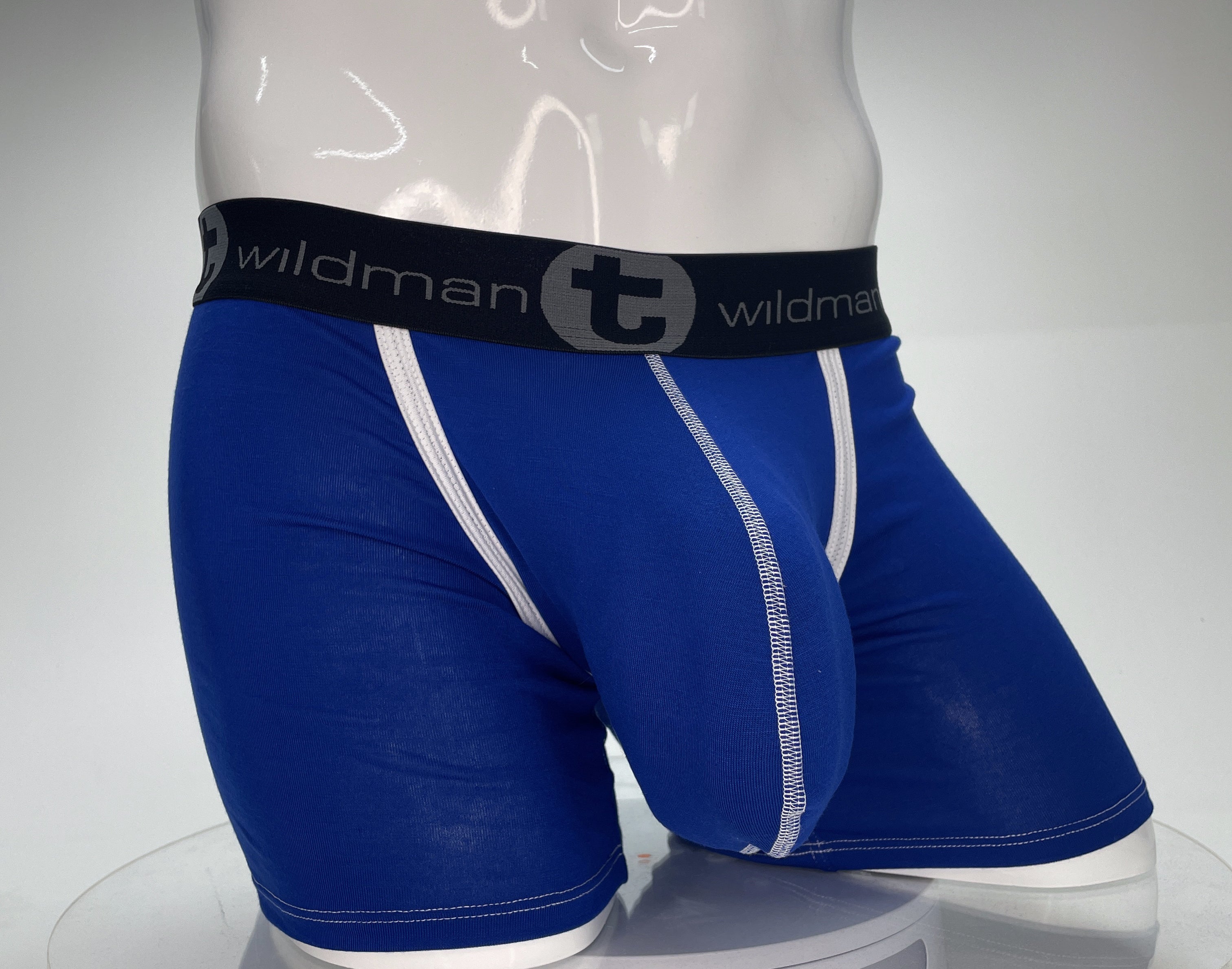 WildmanT Modal Monster Cock 5" Inseam Boxer Brief Royal Blue - EricSaloDesign.com