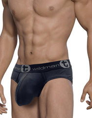 WildmanT Mesh Big Boy Pouch Brief Black - EricSaloDesign.com