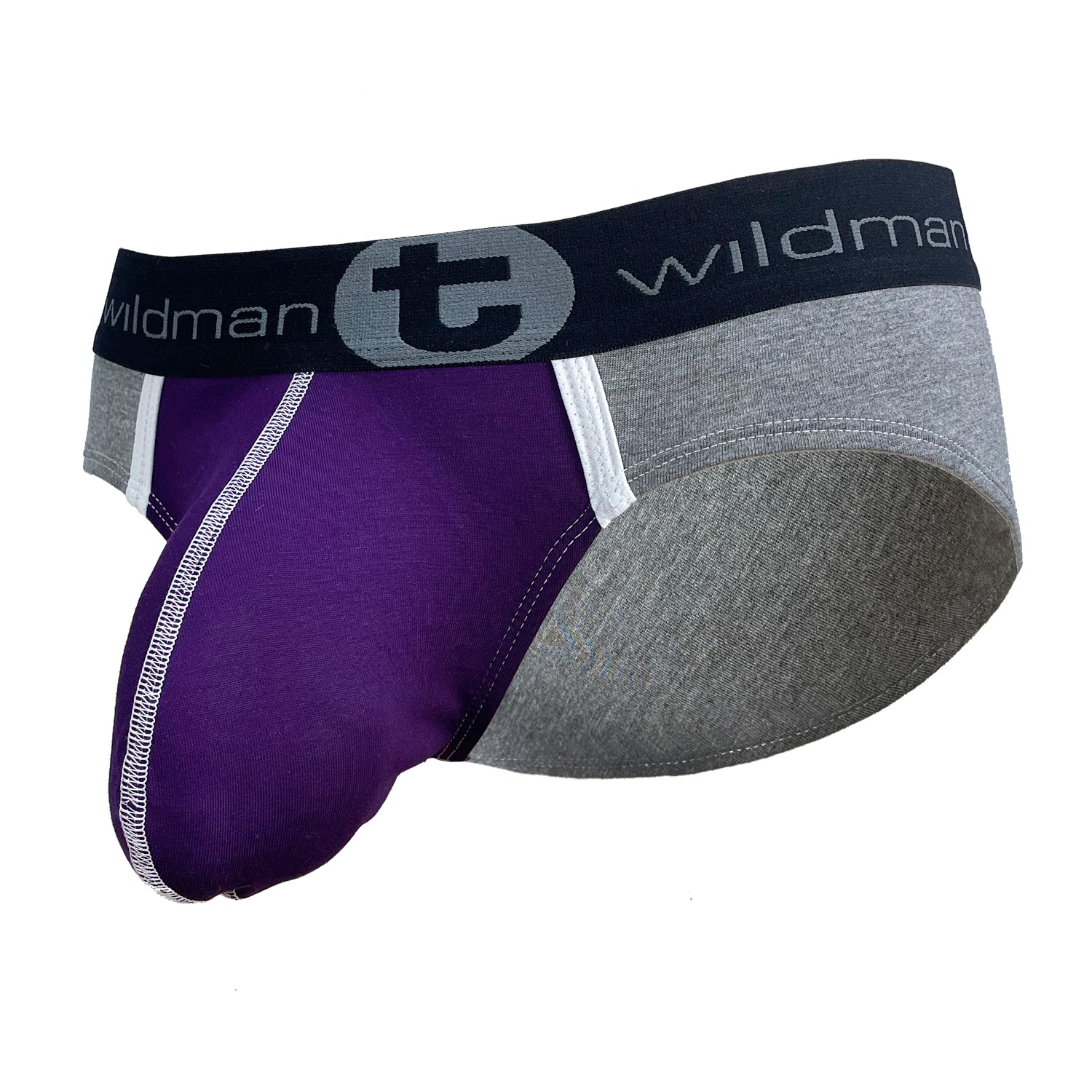 WildmanT Modal Big Boy Pouch Brief Purple - EricSaloDesign.com