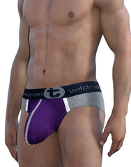 WildmanT Modal Big Boy Pouch Brief Purple - EricSaloDesign.com