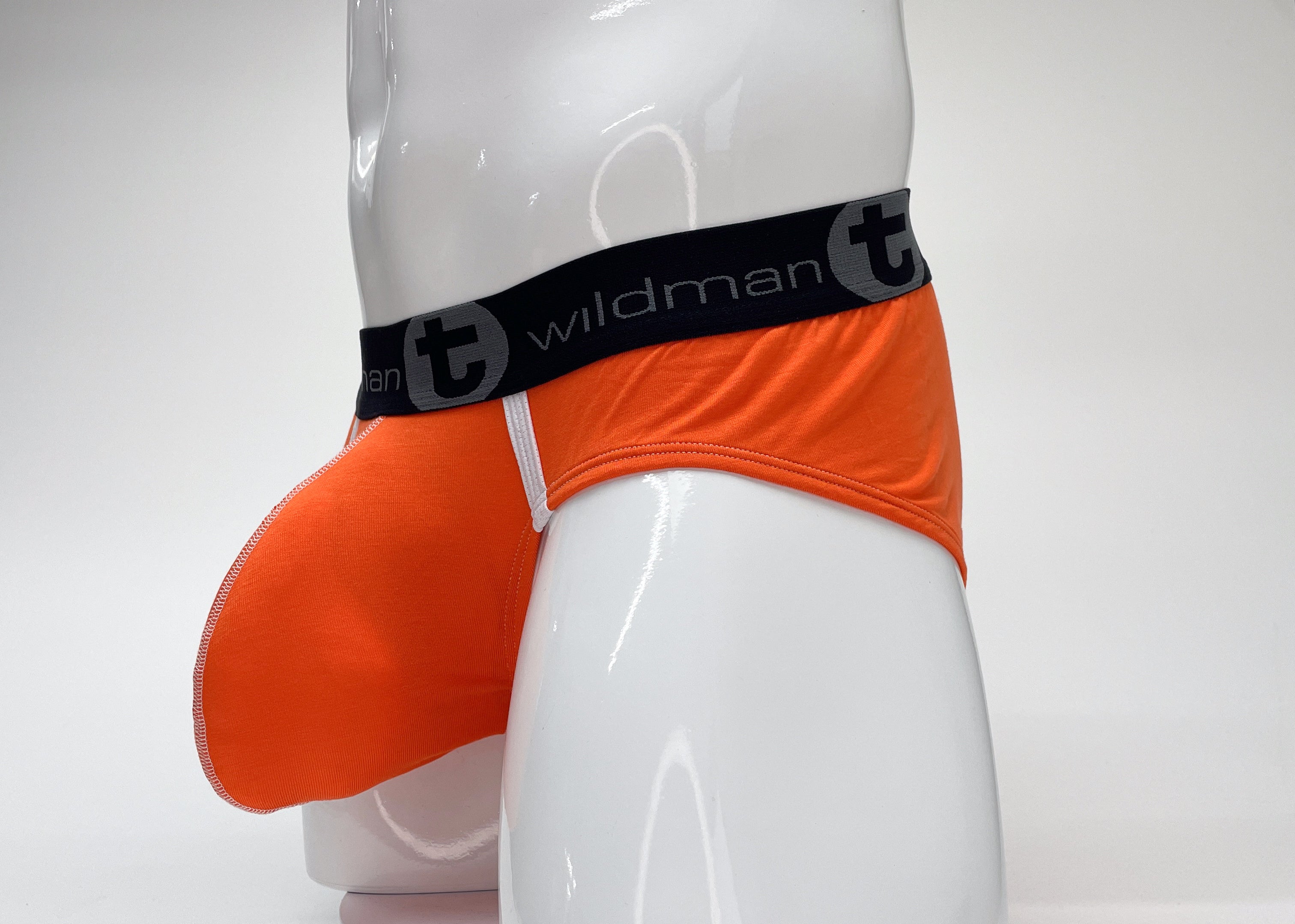 WildmanT Modal Big Boy Pouch Brief Orange - EricSaloDesign.com