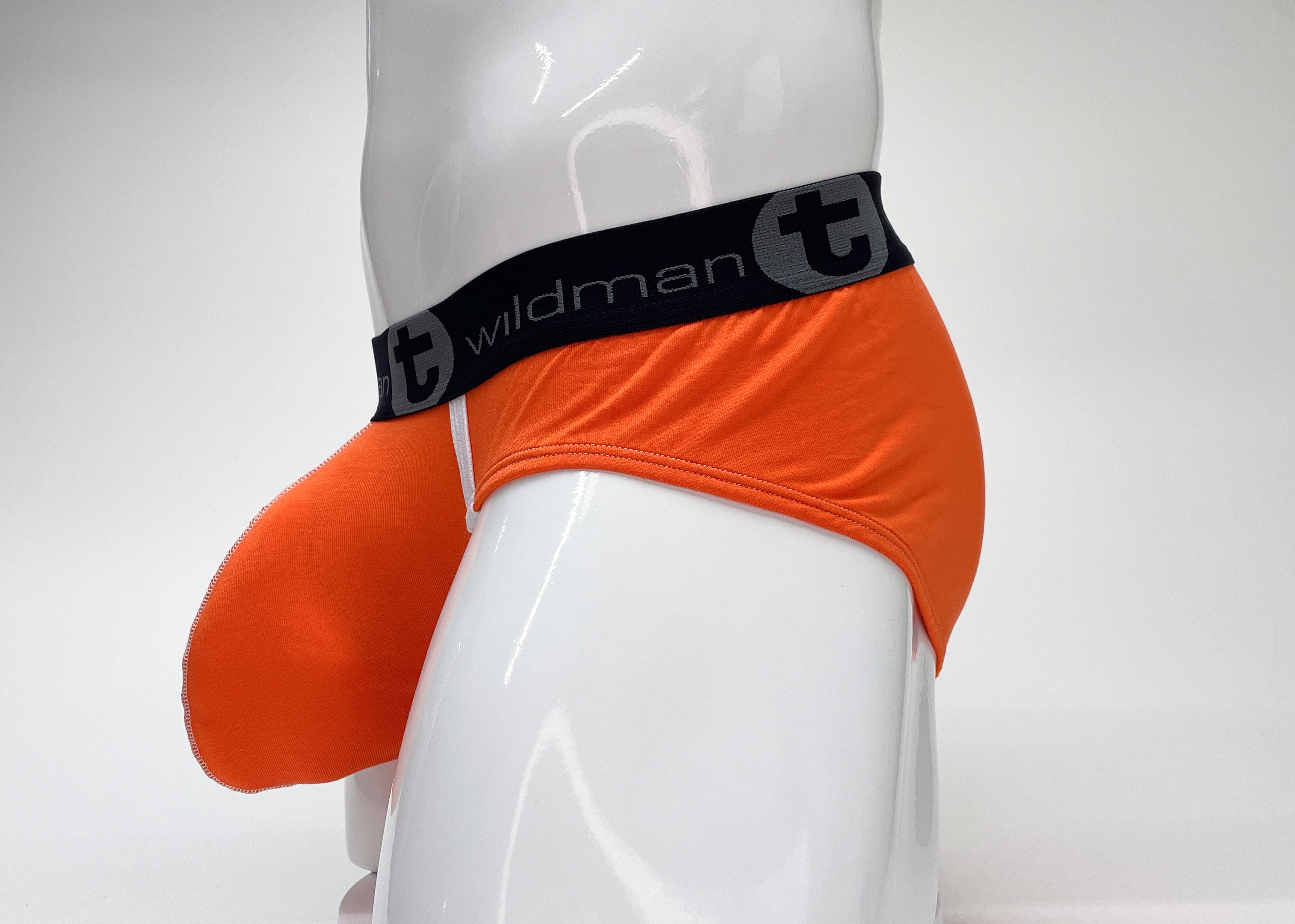 WildmanT Modal Big Boy Pouch Brief Orange - EricSaloDesign.com