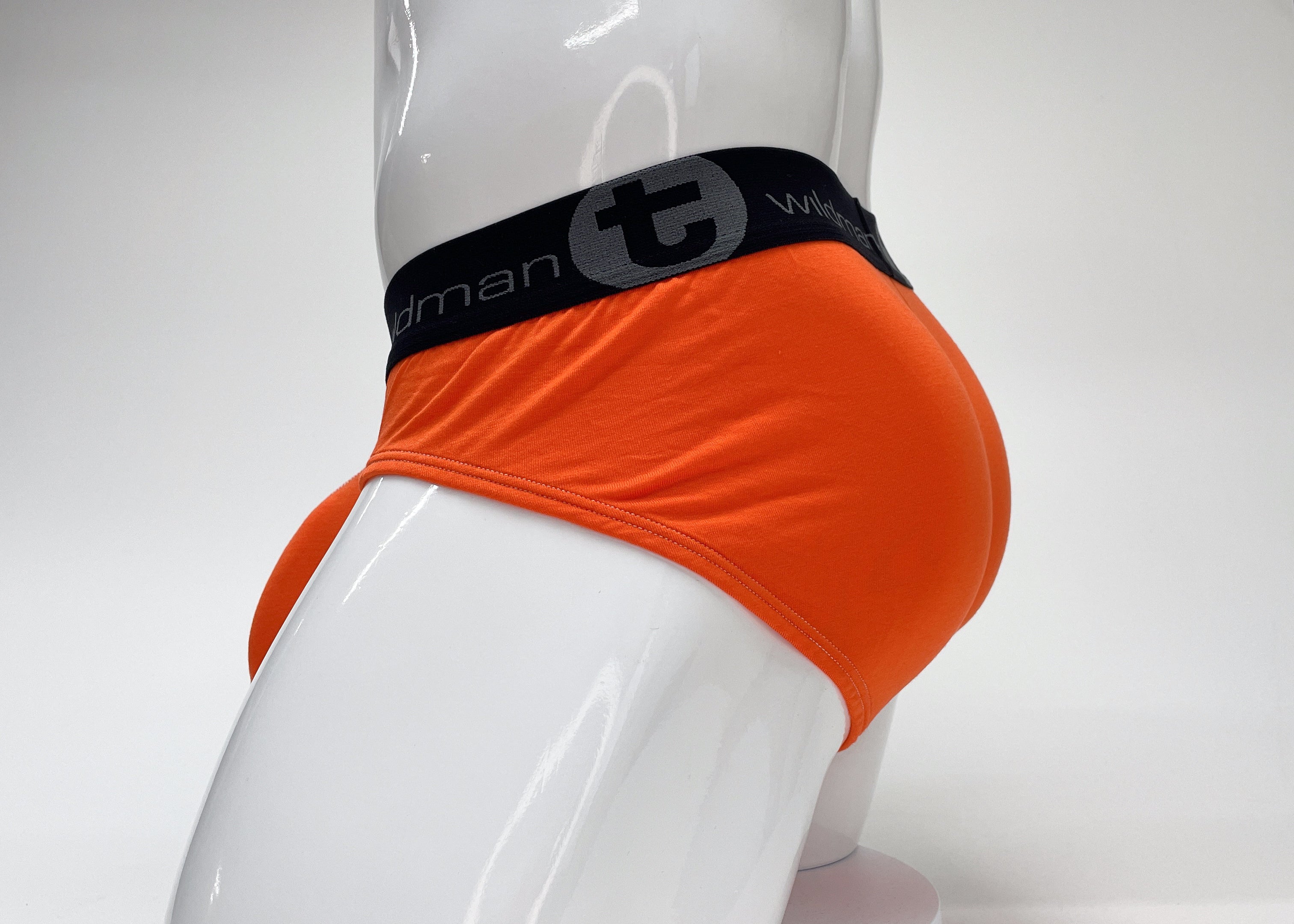 WildmanT Modal Big Boy Pouch Brief Orange - EricSaloDesign.com