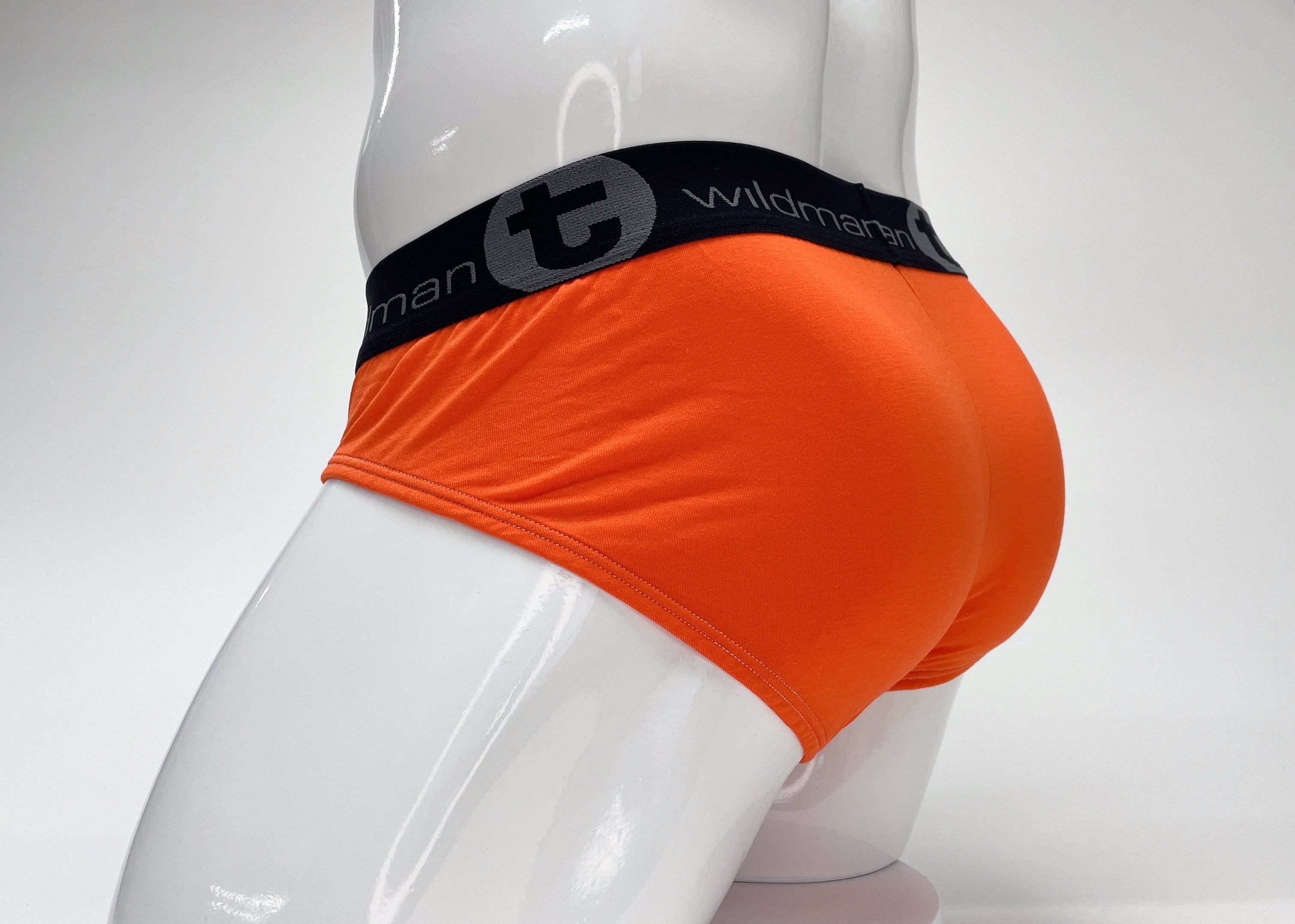 WildmanT Modal Big Boy Pouch Brief Orange - EricSaloDesign.com