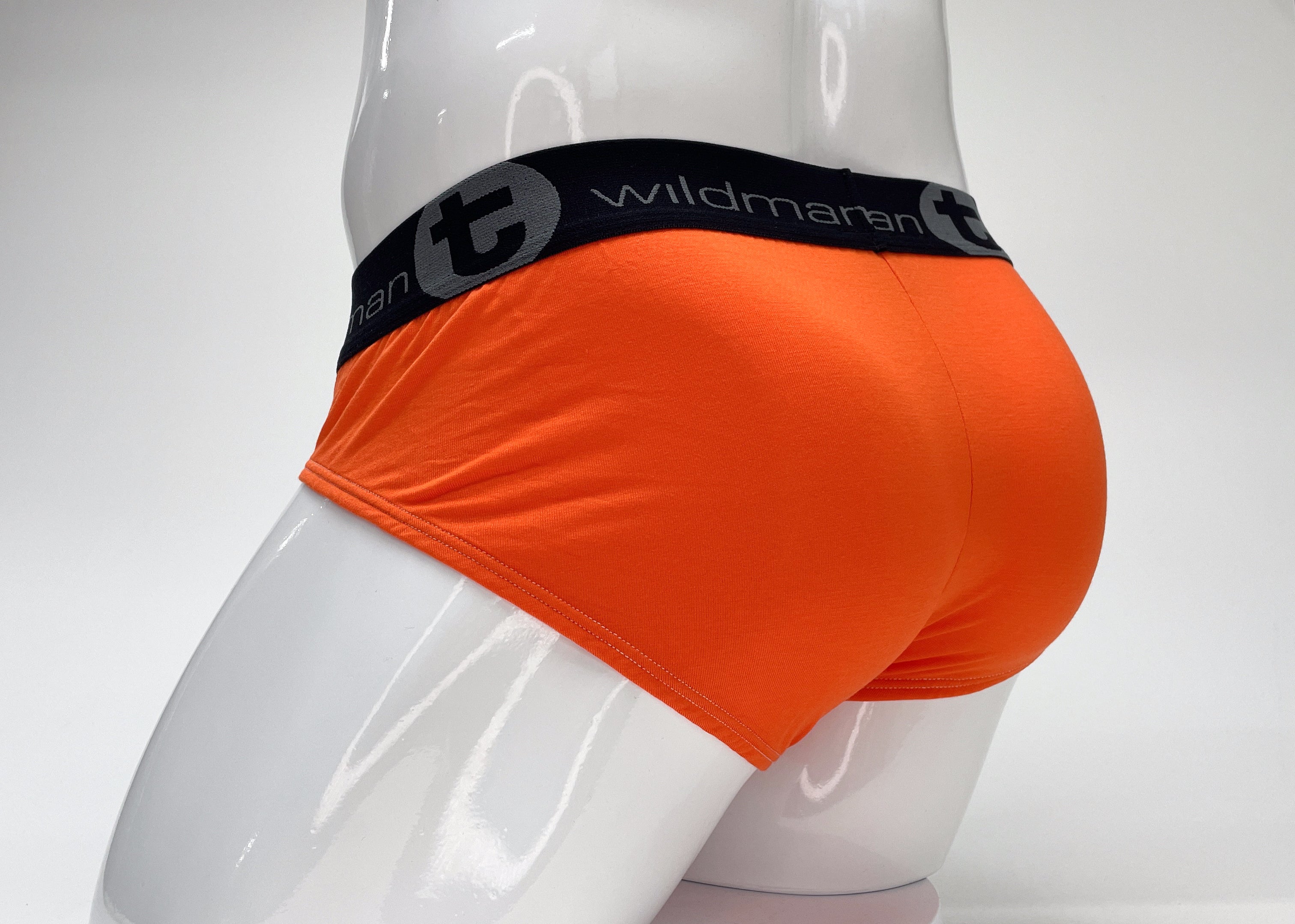 WildmanT Modal Big Boy Pouch Brief Orange - EricSaloDesign.com