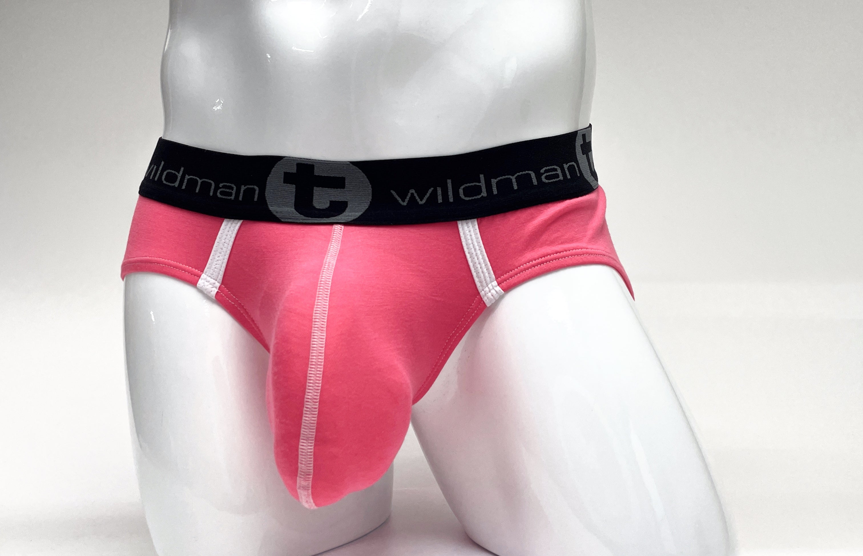 WildmanT Modal Big Boy Pouch Brief Pink - EricSaloDesign.com