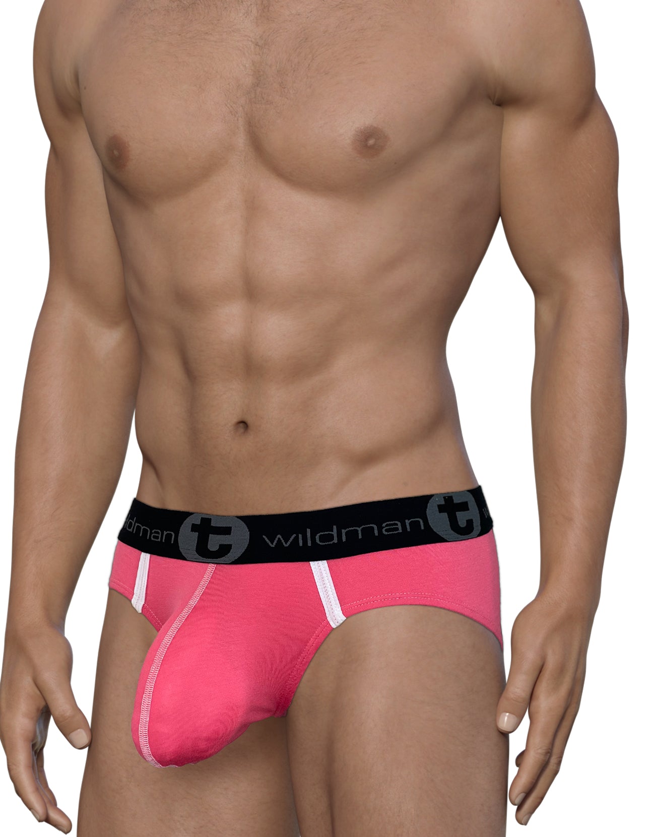 WildmanT Modal Big Boy Pouch Brief Pink - EricSaloDesign.com