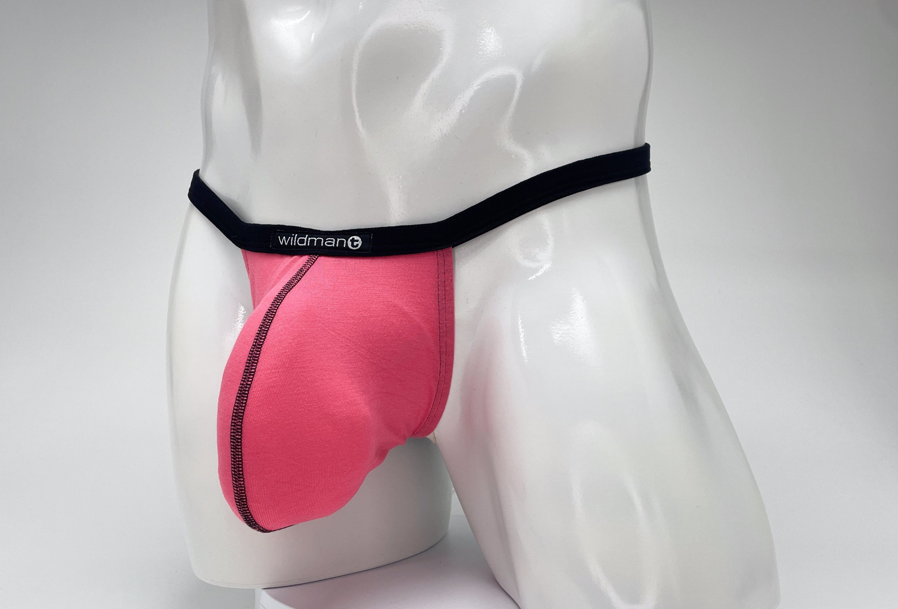 WildmanT Modal Micro Thong Big Boy Pouch Pink - EricSaloDesign.com