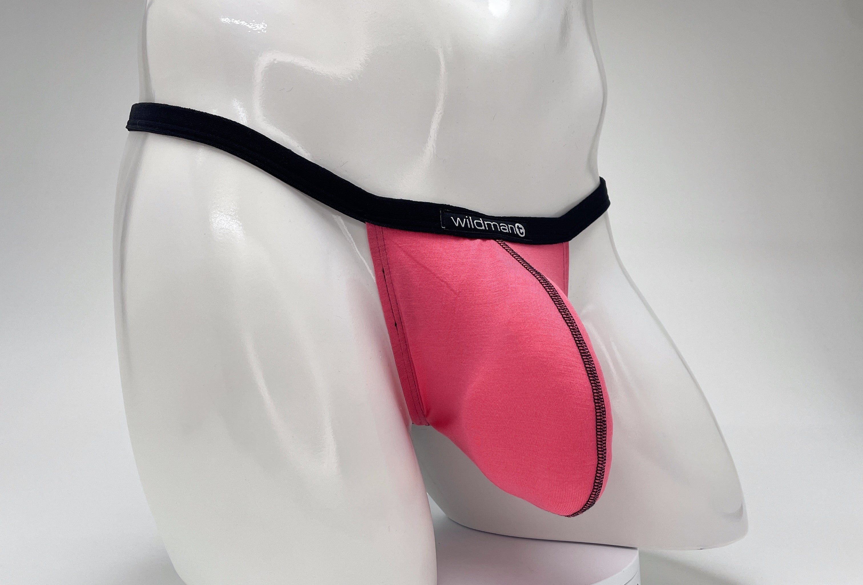 WildmanT Modal Micro Thong Big Boy Pouch Pink - EricSaloDesign.com