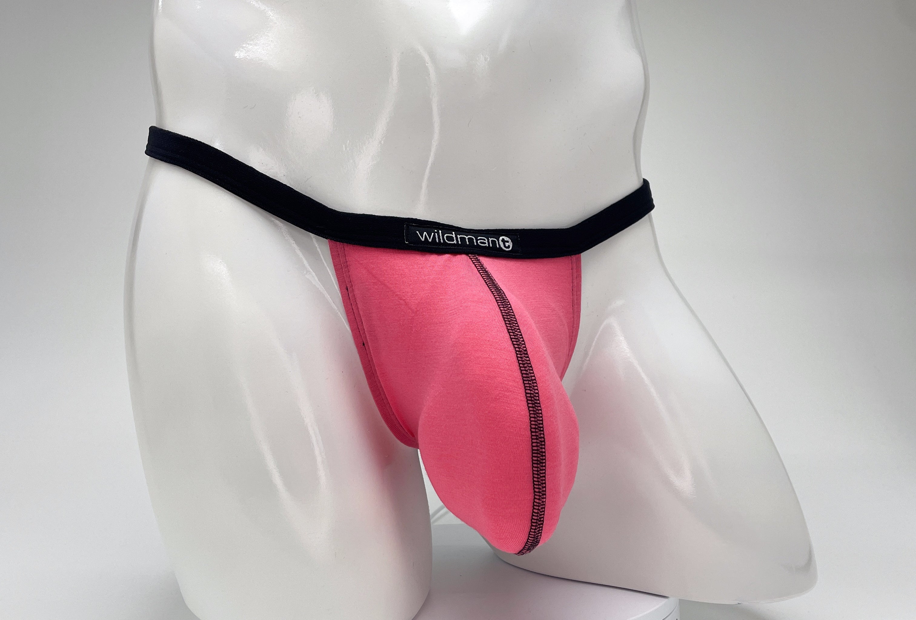 WildmanT Modal Micro Thong Big Boy Pouch Pink - EricSaloDesign.com