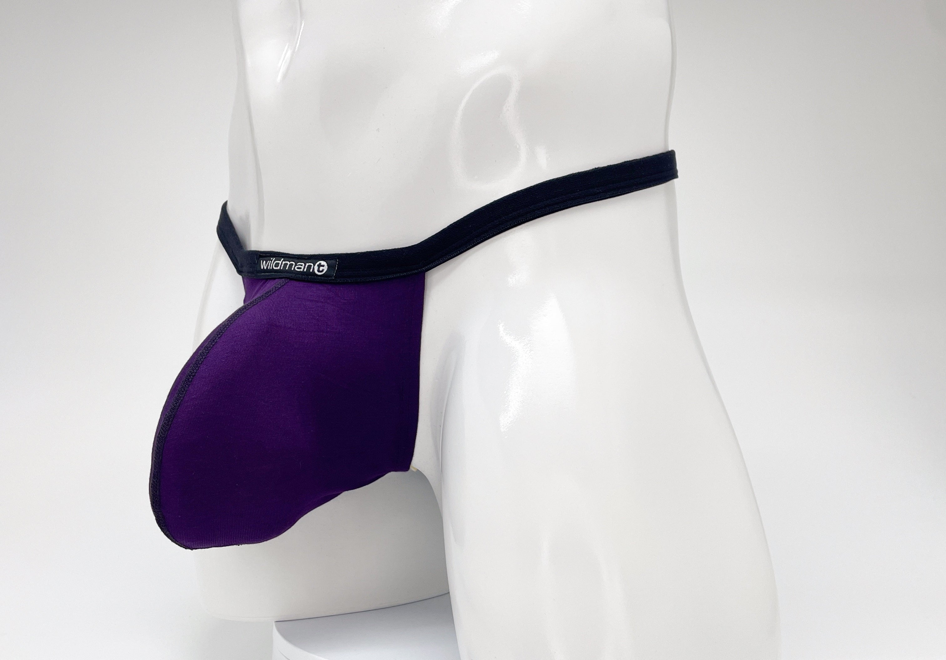 WildmanT Modal Micro Thong Big Boy Pouch Purple - EricSaloDesign.com