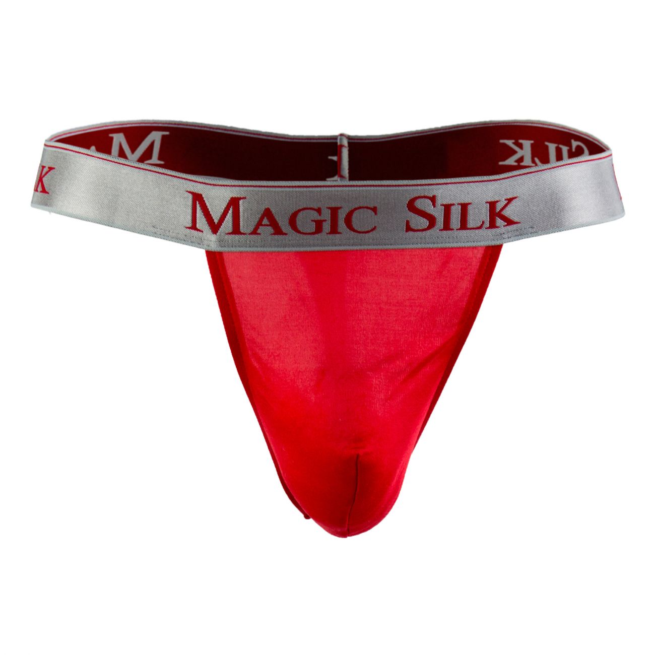 Magic Silk 4586 Seidenstrick-Mikro-String Farbe Rot